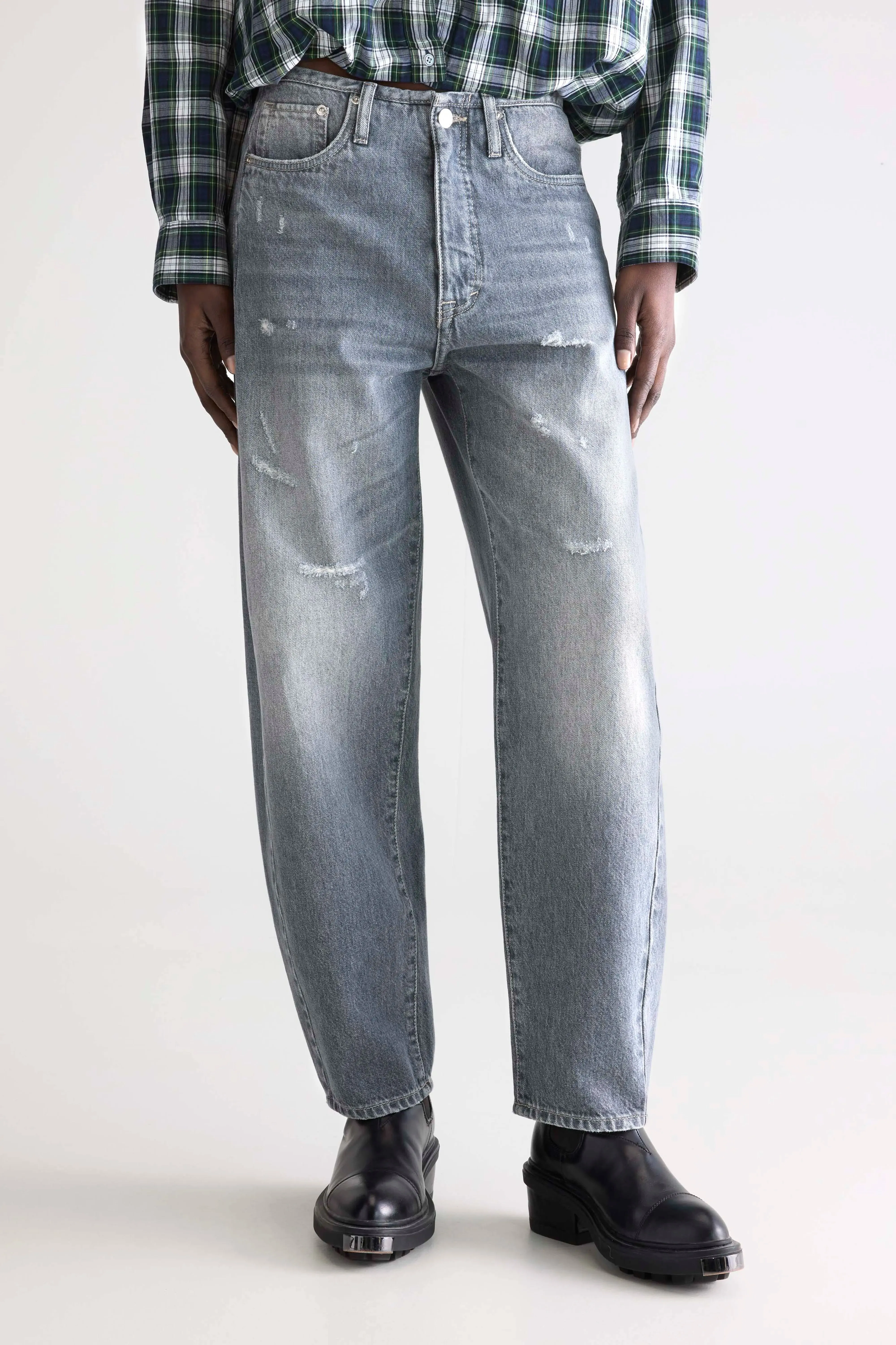 Denim N. 55 wide jeans (252 / W / USED GREY) sold by Bellerose product image thumbnail 3