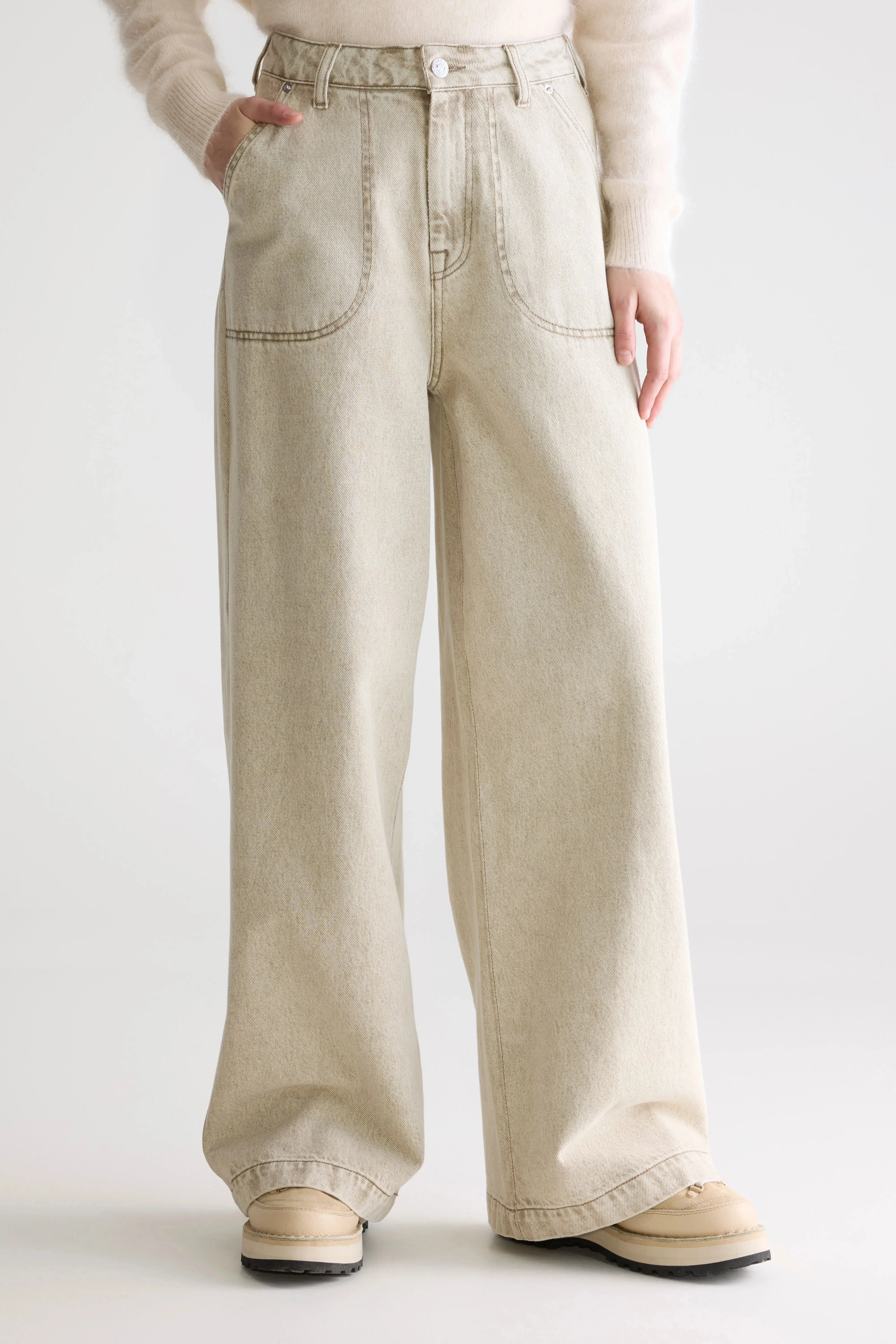 Denim N. 62 wide jeans (252 / W / BEIGE SNOW) sold by Bellerose product image thumbnail 3