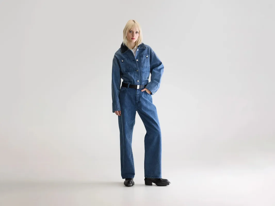 Denim N. 66 wide jeans (252 / W / BLUE SNOW) sold by Bellerose