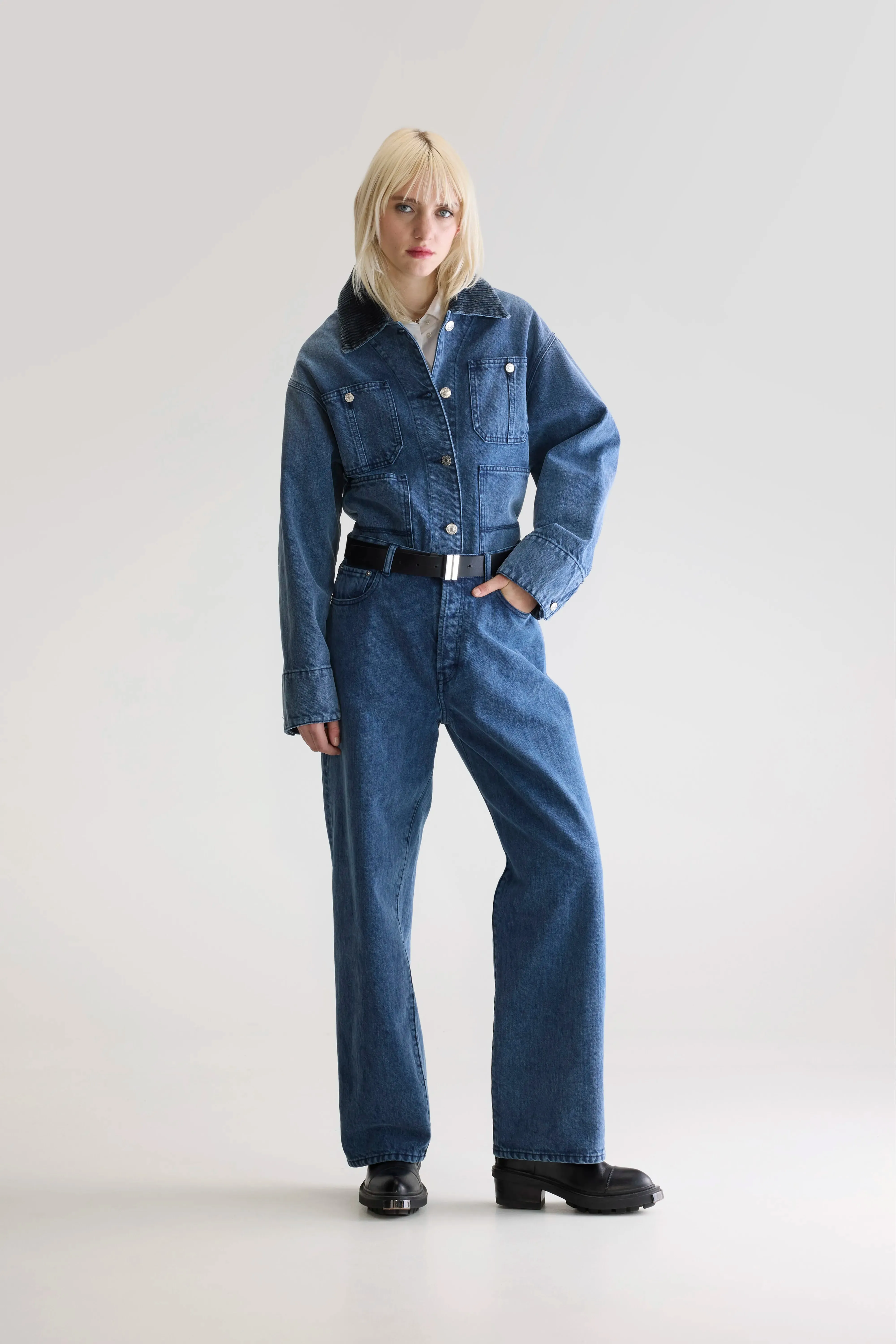 Denim N. 66 wide jeans (252 / W / BLUE SNOW) sold by Bellerose product image thumbnail 2