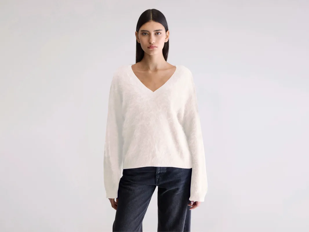 Dathe angora-blend sweater (252 / W / PARCHEMIN) sold by Bellerose