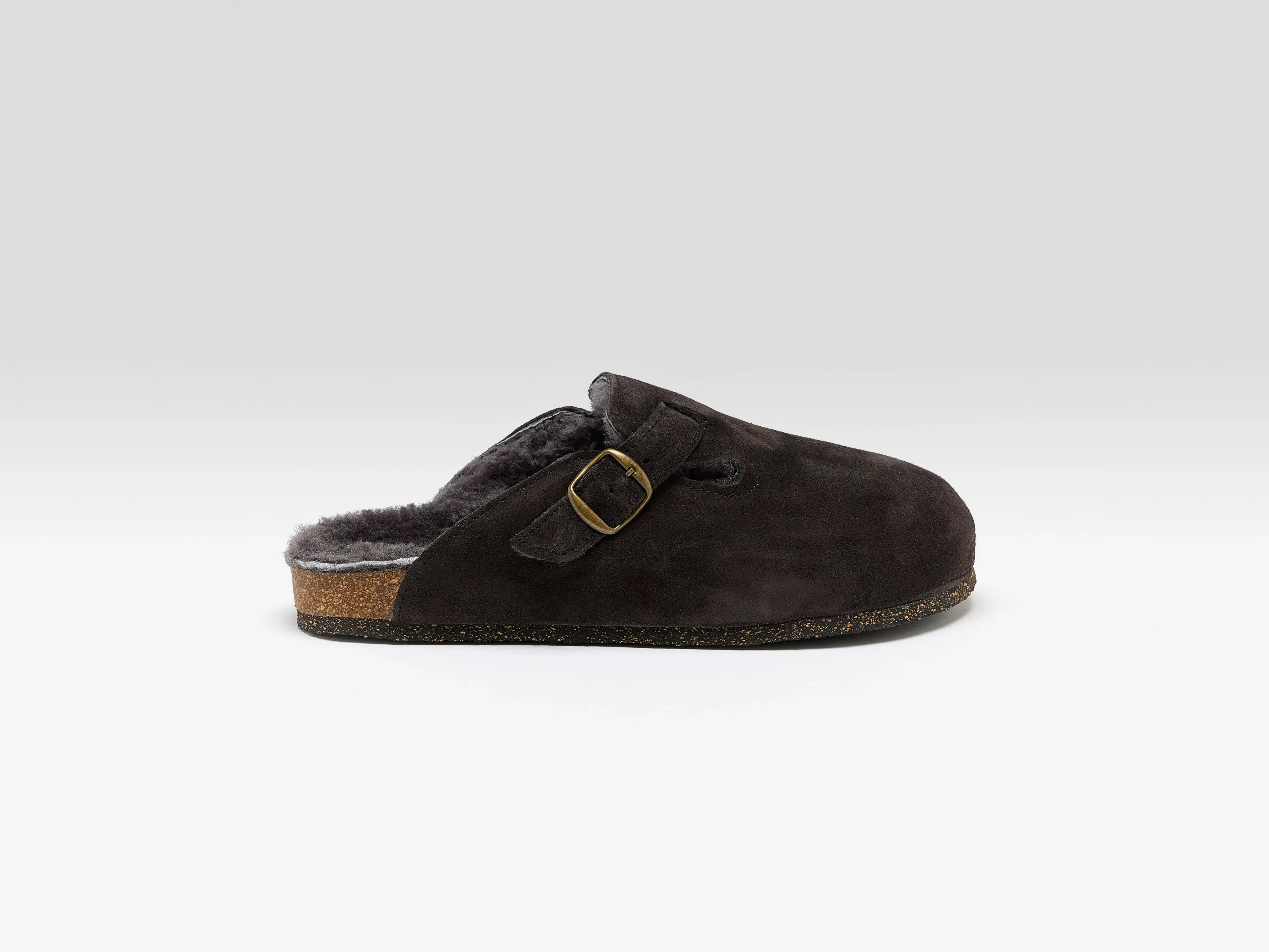 Moka Velour Clogs (252 / W / BROWN) sold by Bellerose