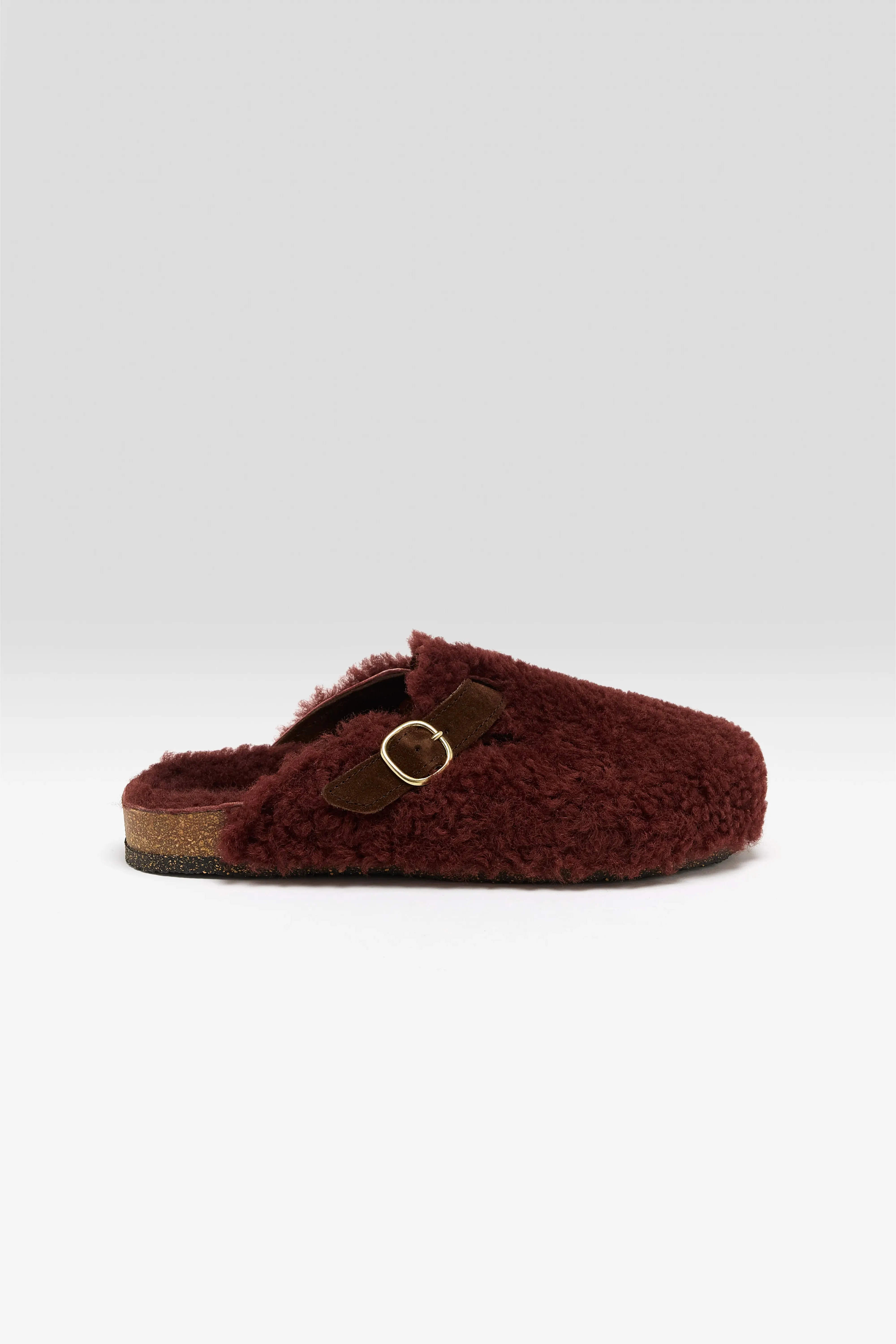 Bordeaux Sheepskin Clogs (252 / W / BORDEAUX) sold by Bellerose product image thumbnail 2