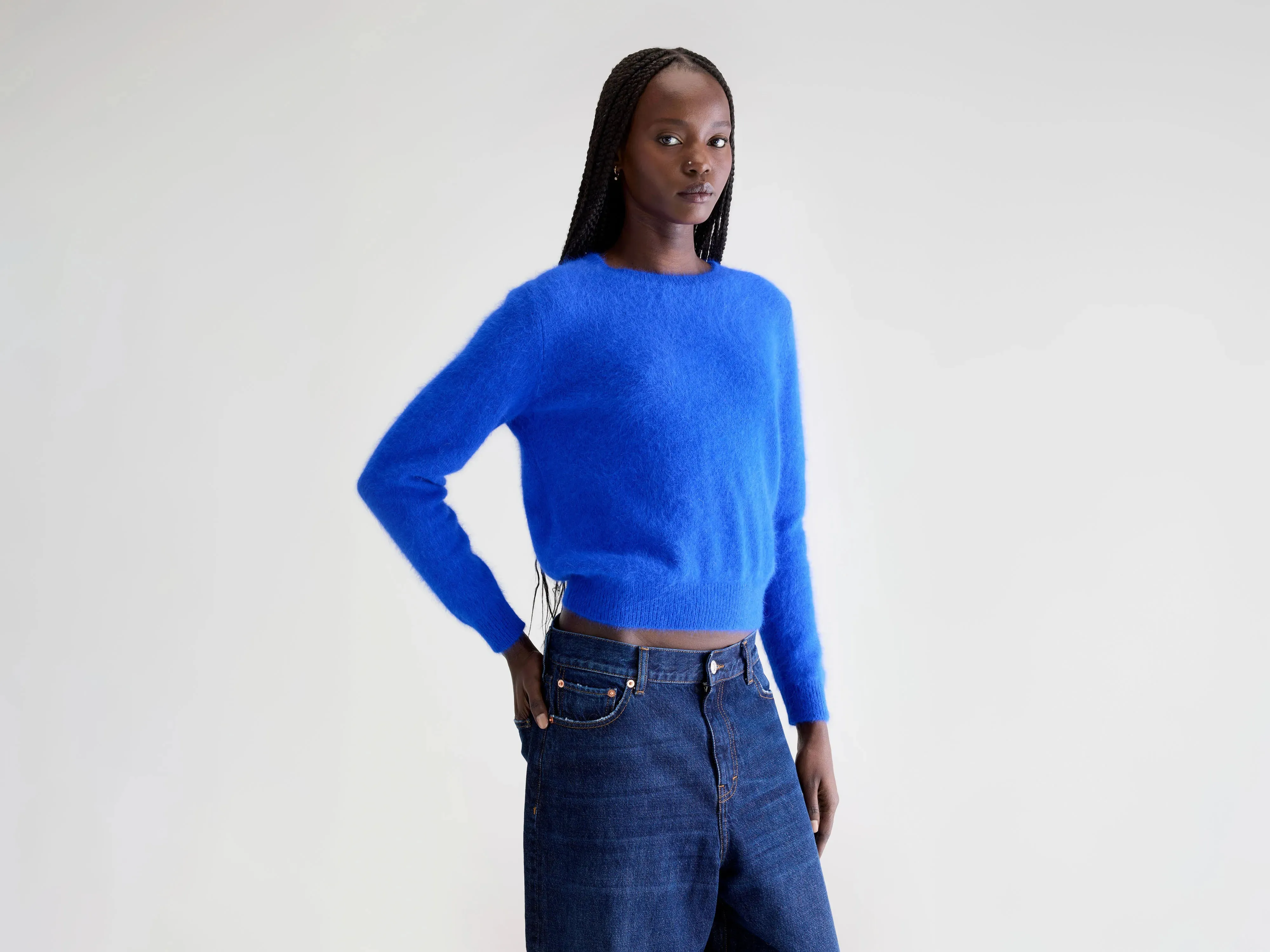 Datti angora-blend sweater (252 / W / LAZULI) sold by Bellerose