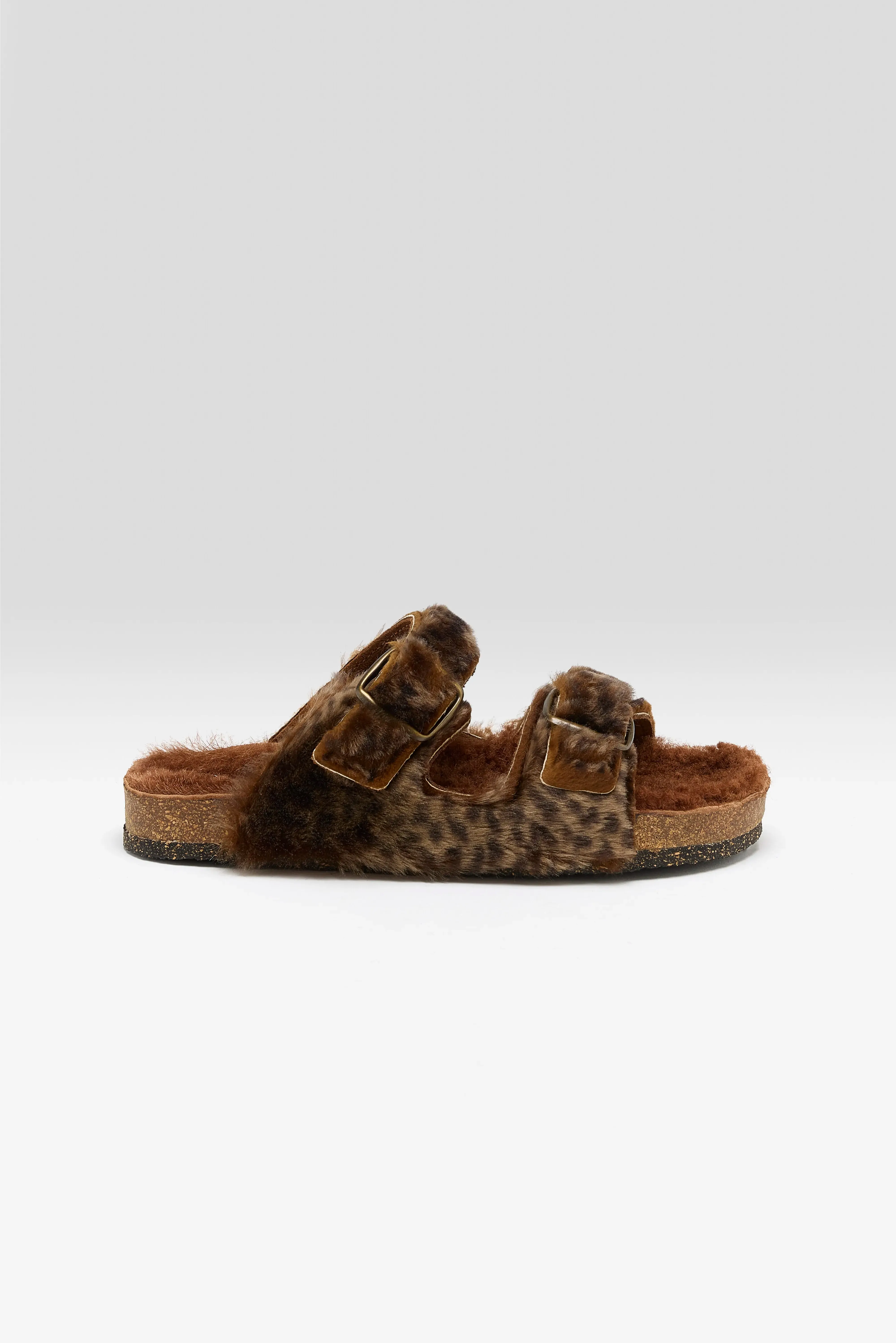 Leopard Sheepskin Sandals (252 / W / BROWN) sold by Bellerose product image thumbnail 2
