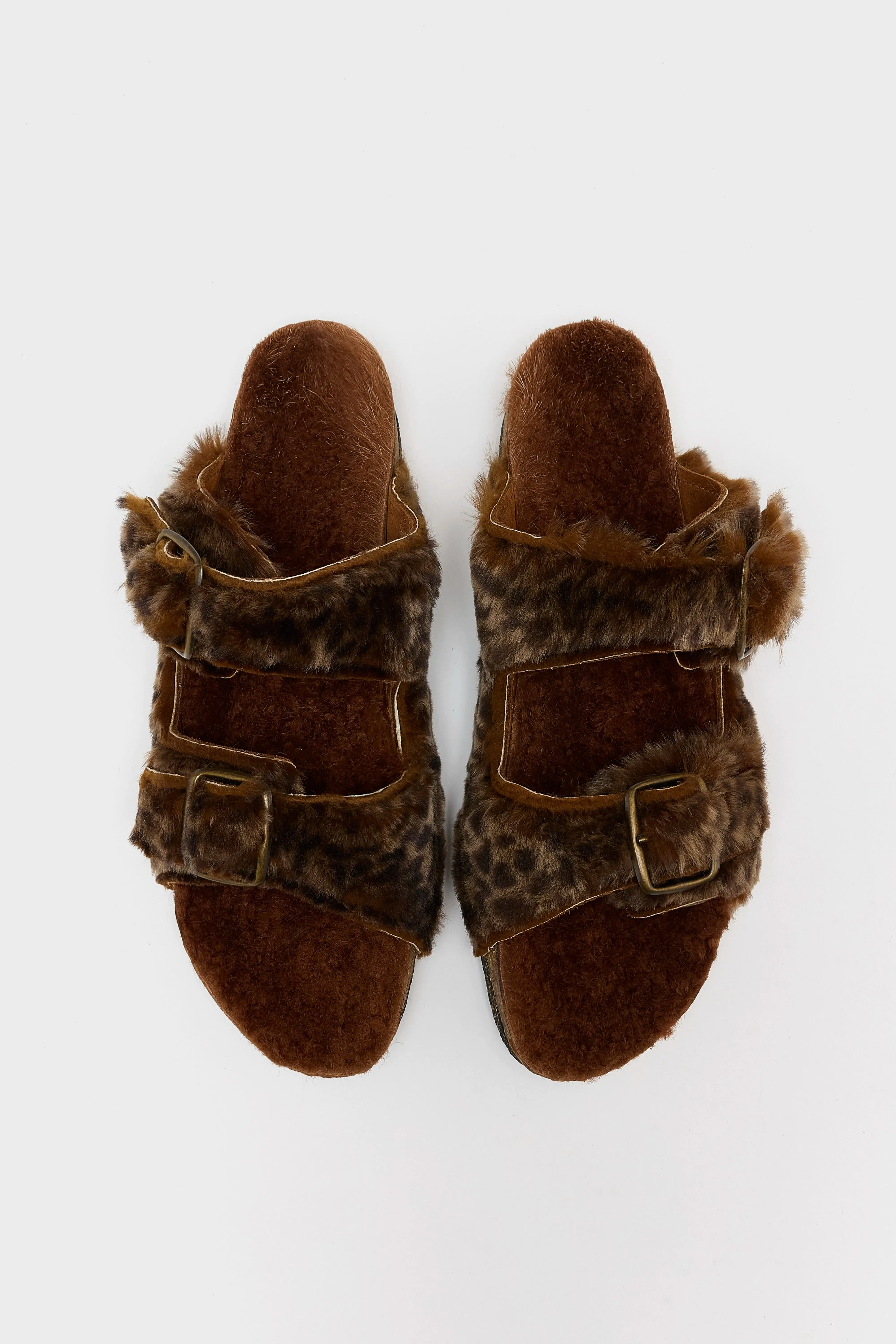 Leopard Sheepskin Sandals (252 / W / BROWN) sold by Bellerose product image thumbnail 4