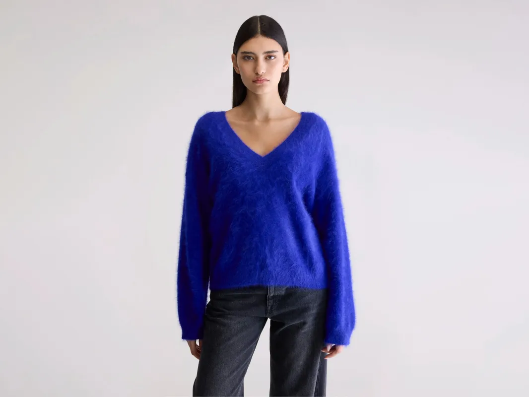 Dathe angora-blend sweater (252 / W / DELPHINIUM) sold by Bellerose