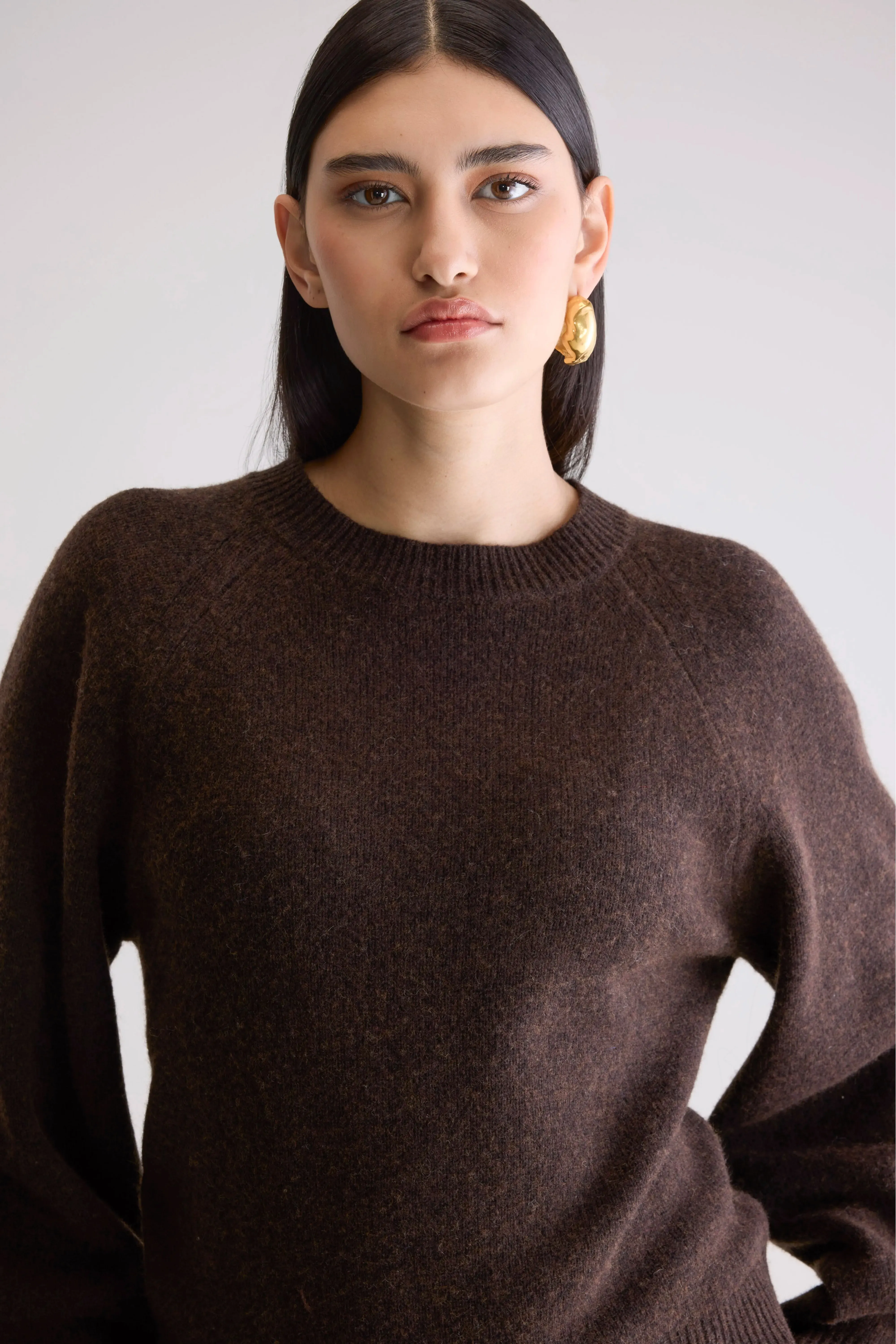 Ameka Crewneck Sweater (252 / W / DARK ROAST) sold by Bellerose product image thumbnail 5