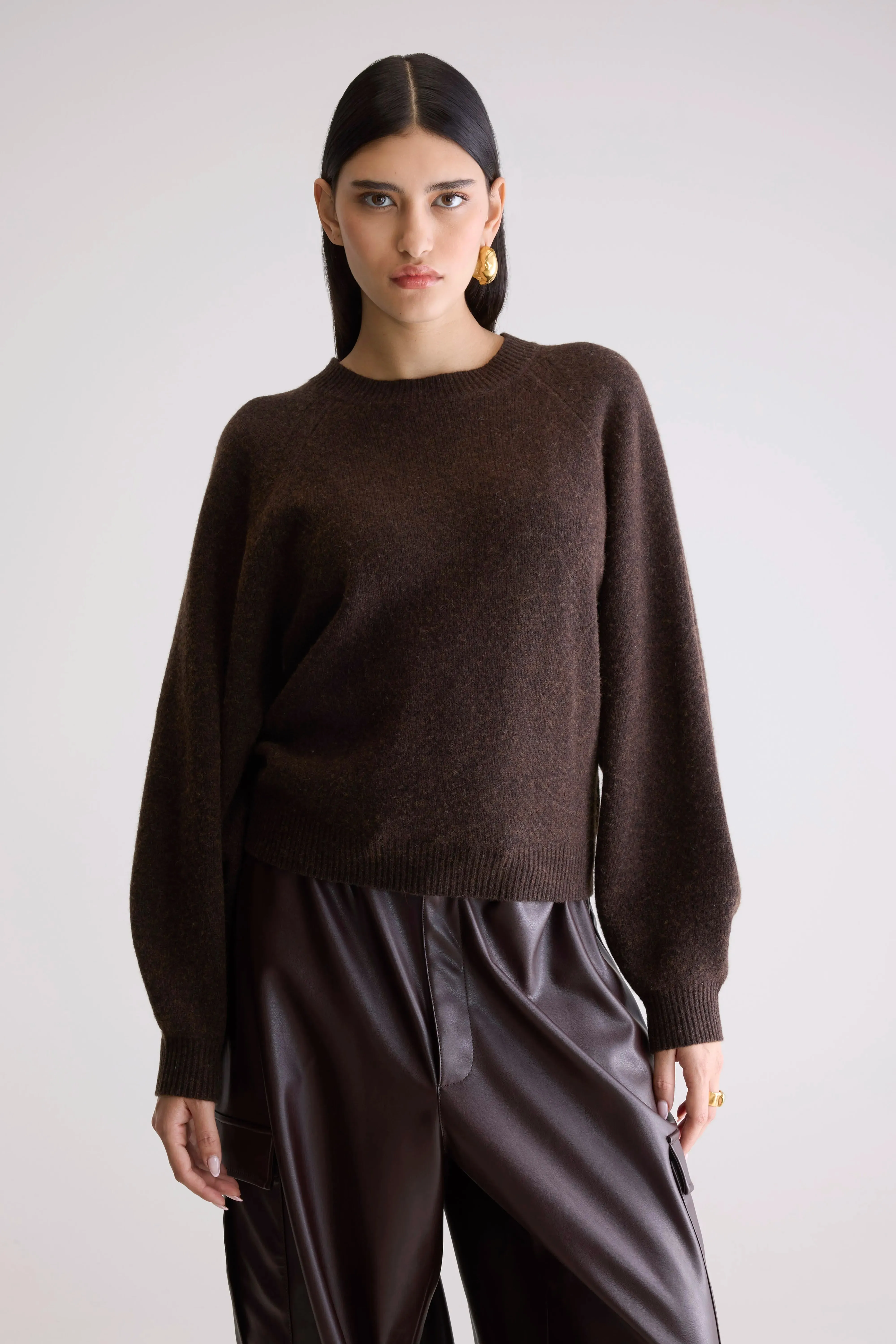 Ameka Crewneck Sweater (252 / W / DARK ROAST) sold by Bellerose product image thumbnail 2