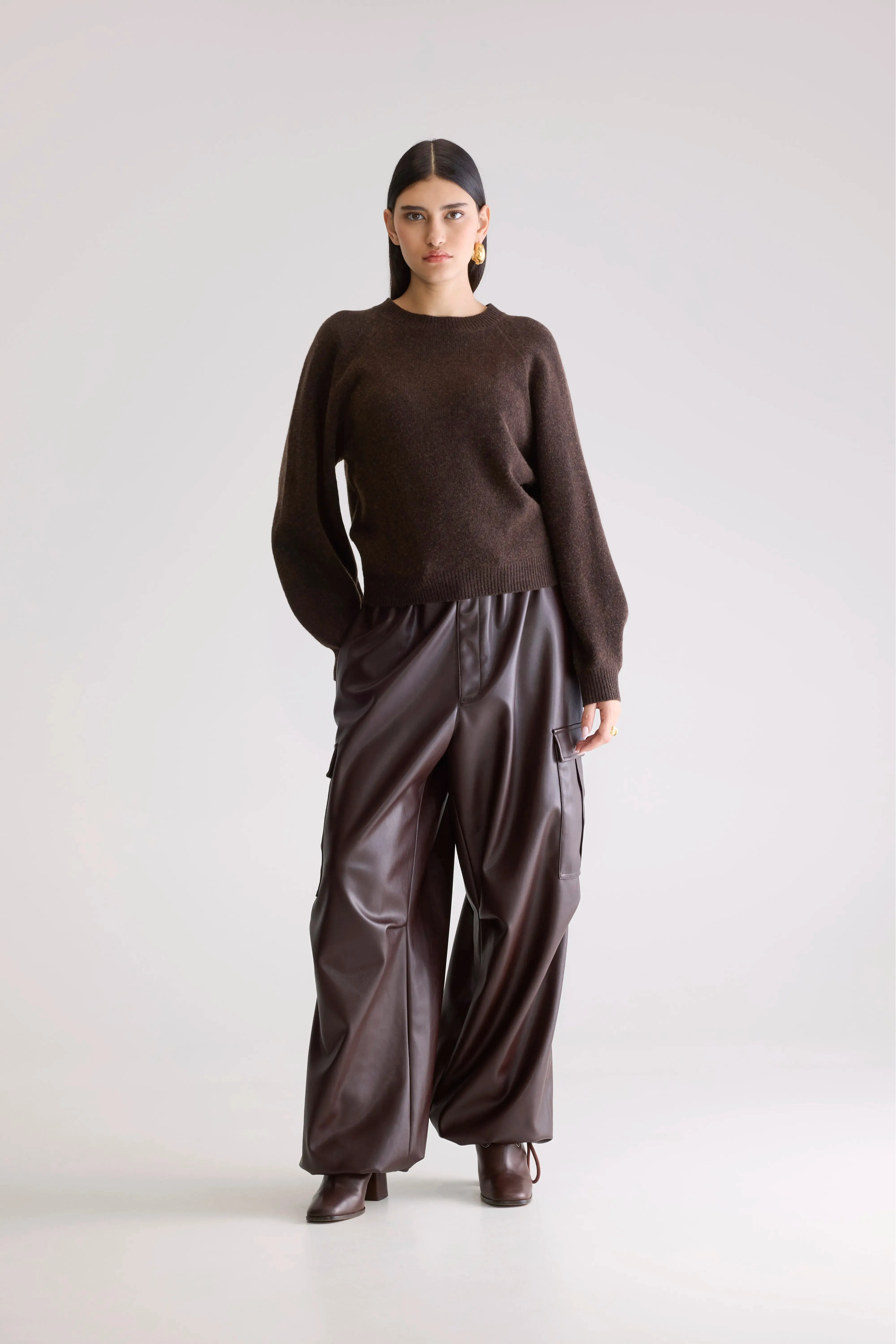 Ameka Crewneck Sweater (252 / W / DARK ROAST) sold by Bellerose product image thumbnail 3