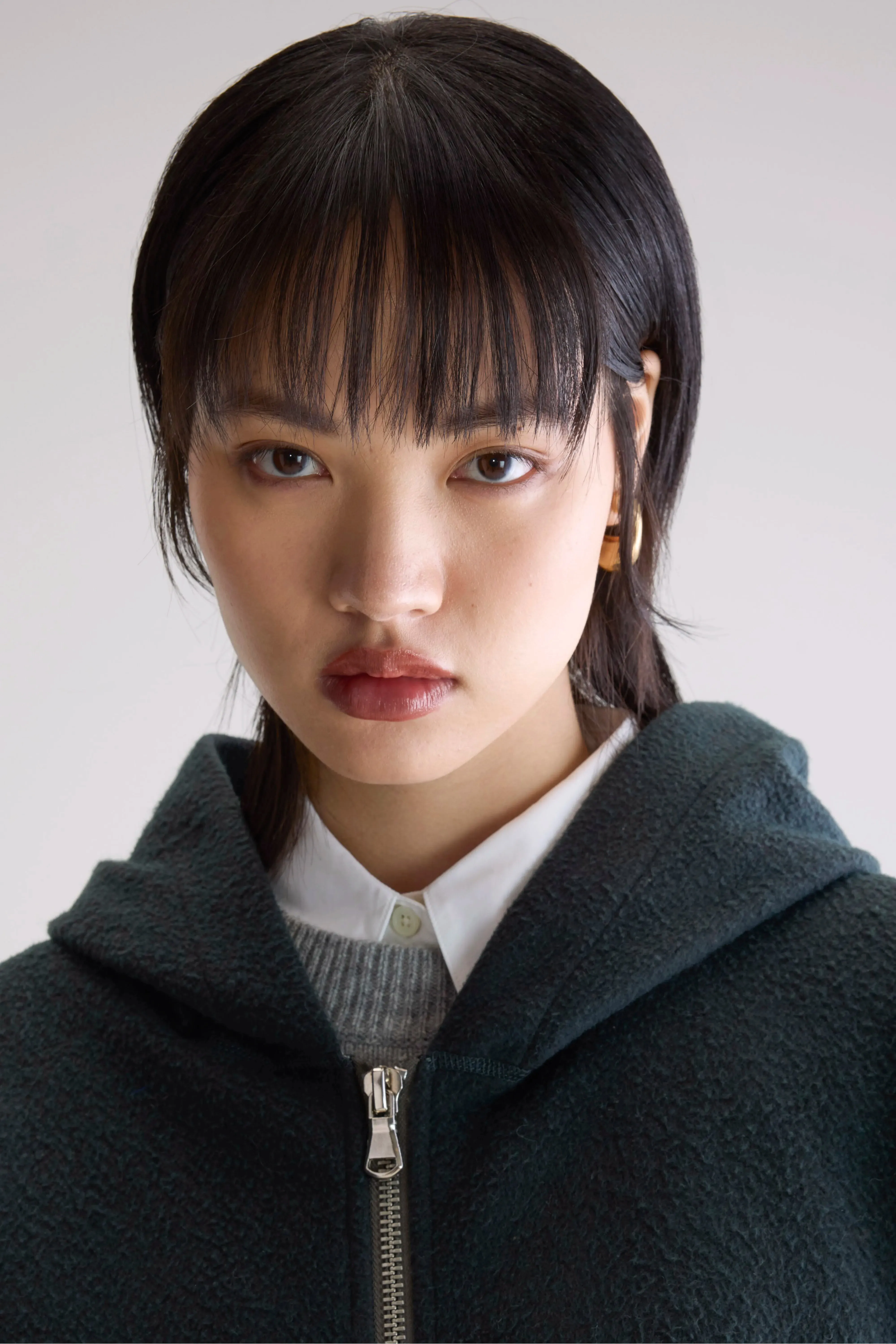 Fannel hooded sweatshirt (252 / W / ACIER) sold by Bellerose product image thumbnail 5