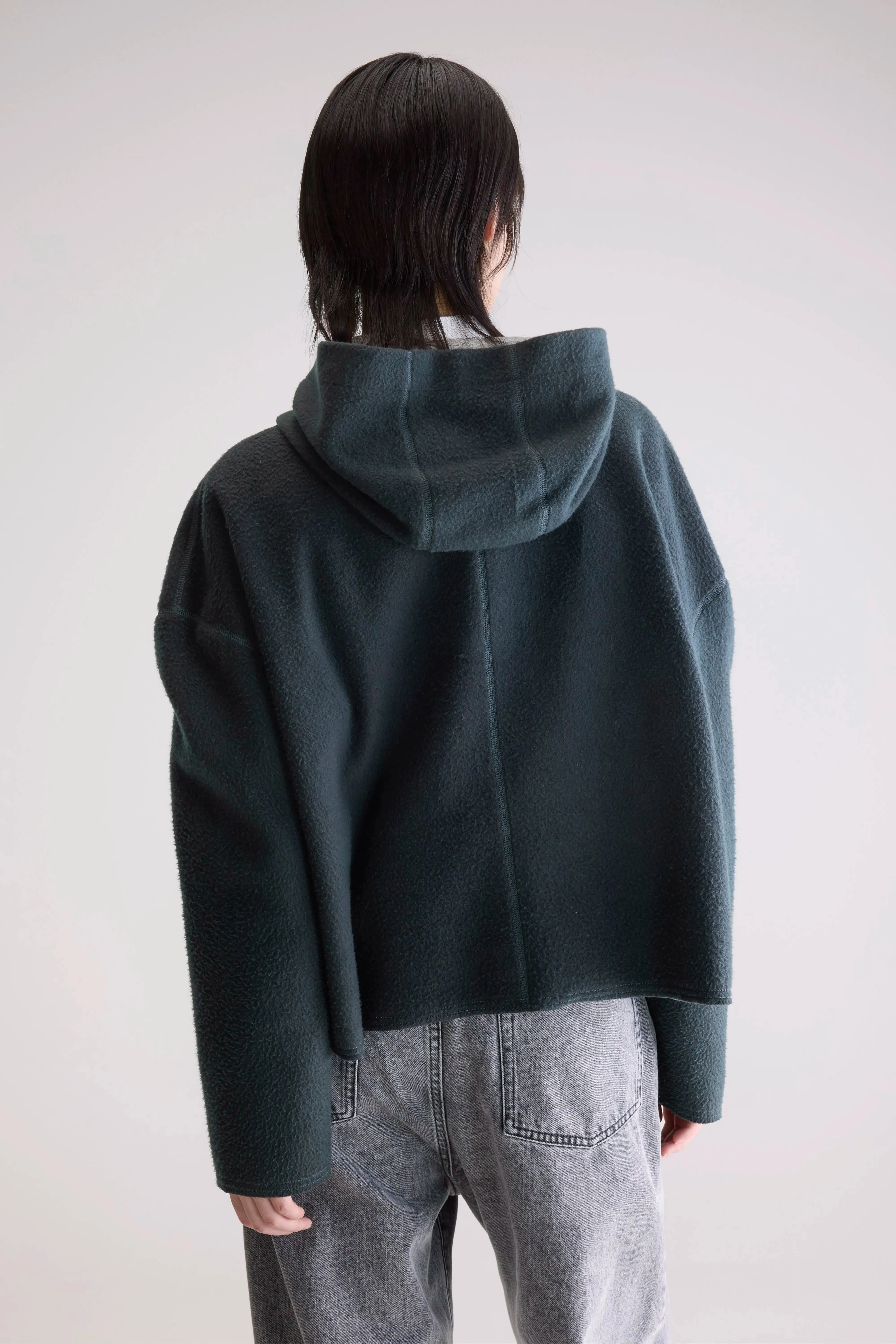 Fannel hooded sweatshirt (252 / W / ACIER) sold by Bellerose product image thumbnail 4