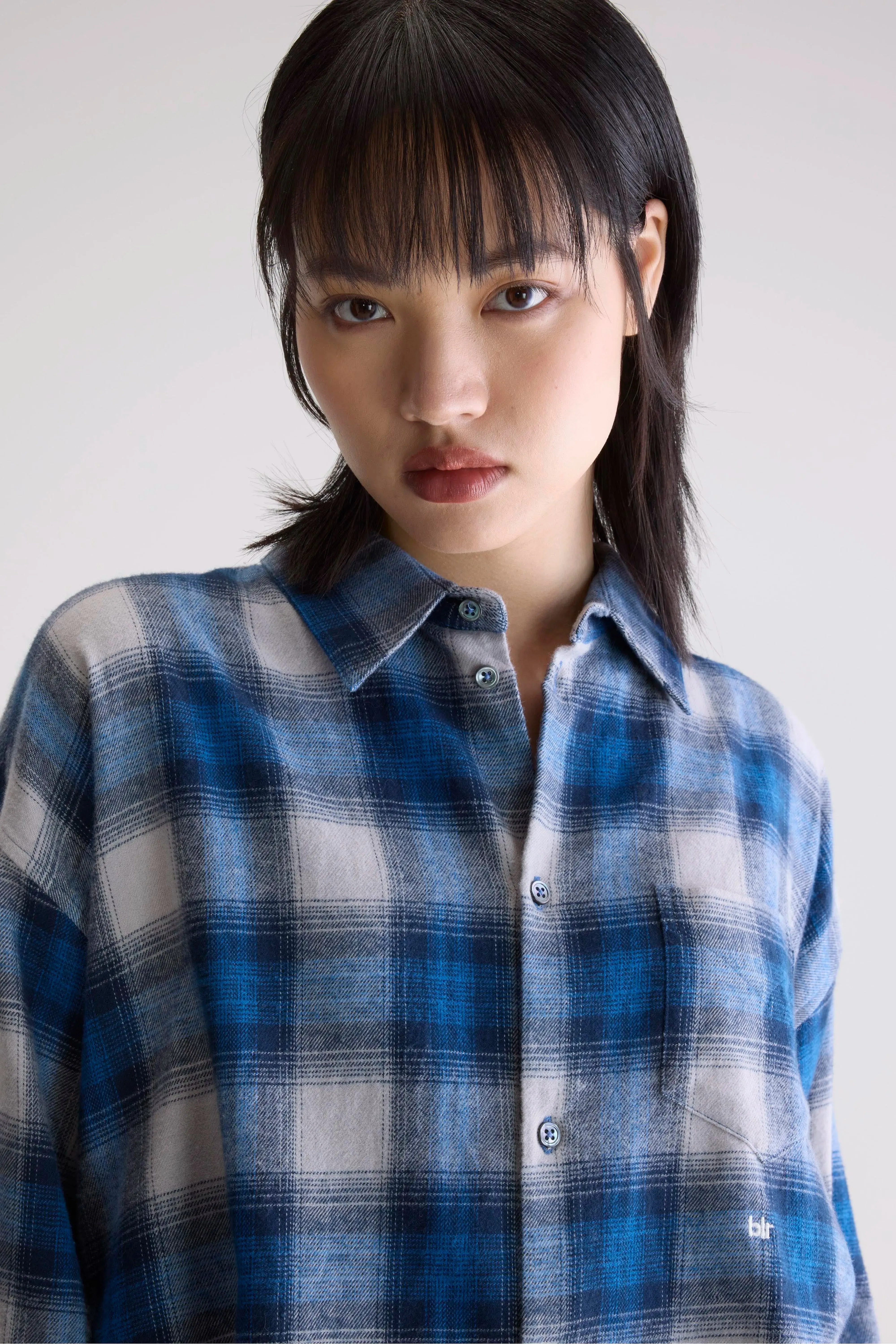 Kraft cropped shirt (252 / W / CHECK A) sold by Bellerose product image thumbnail 5