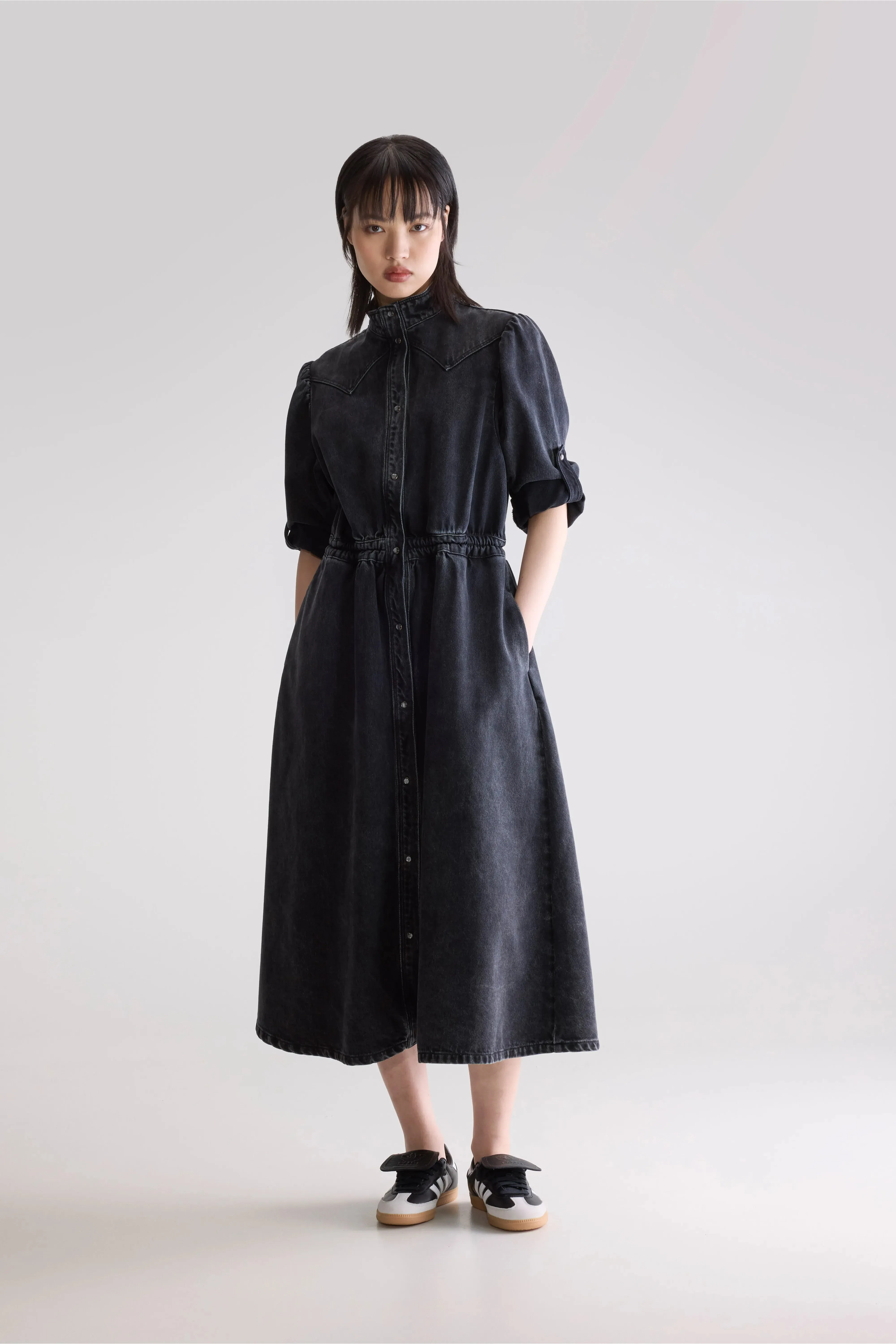 Pakita midi dress (252 / W / VINTAGE BLACK) sold by Bellerose product image thumbnail 2