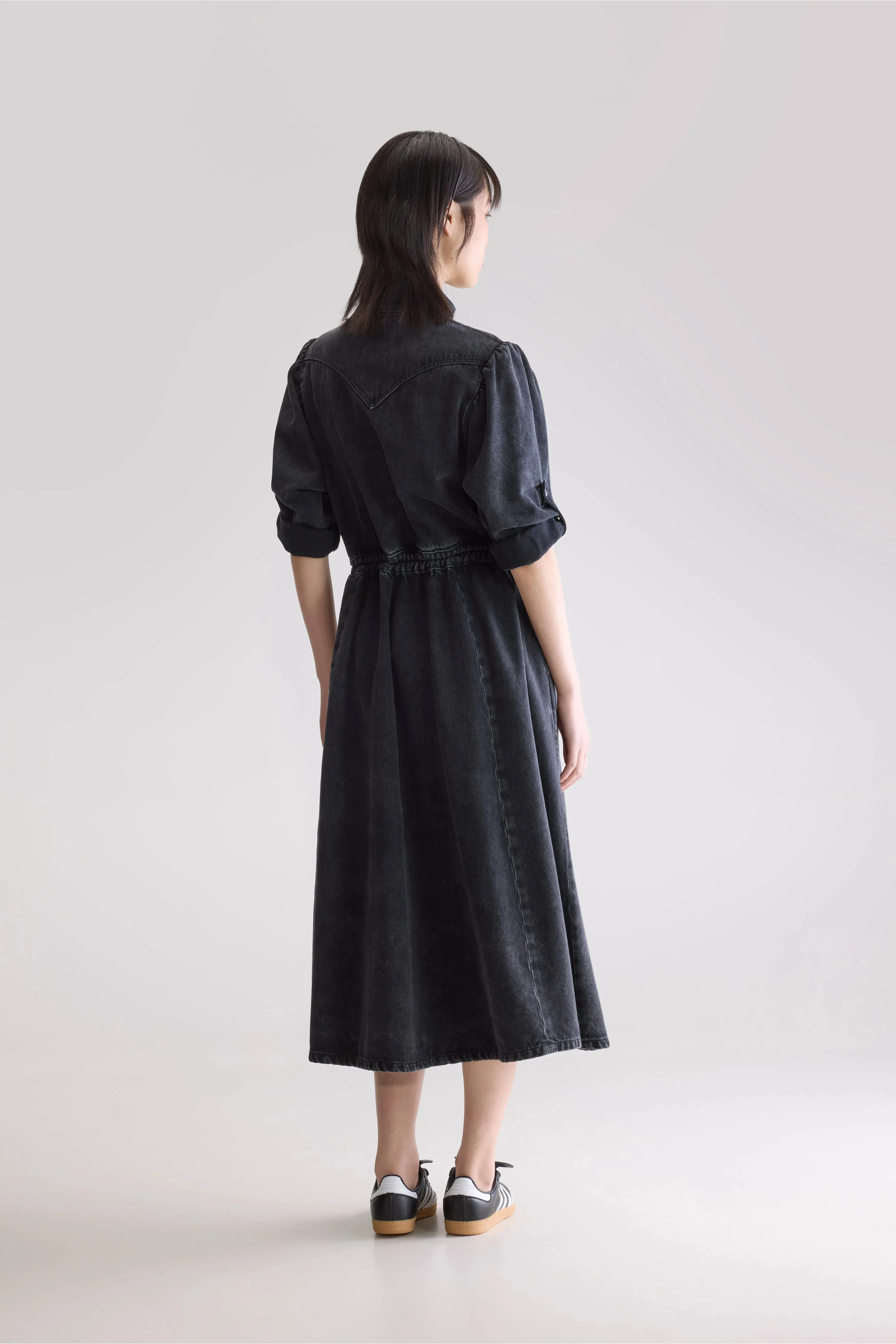 Pakita midi dress (252 / W / VINTAGE BLACK) sold by Bellerose product image thumbnail 3