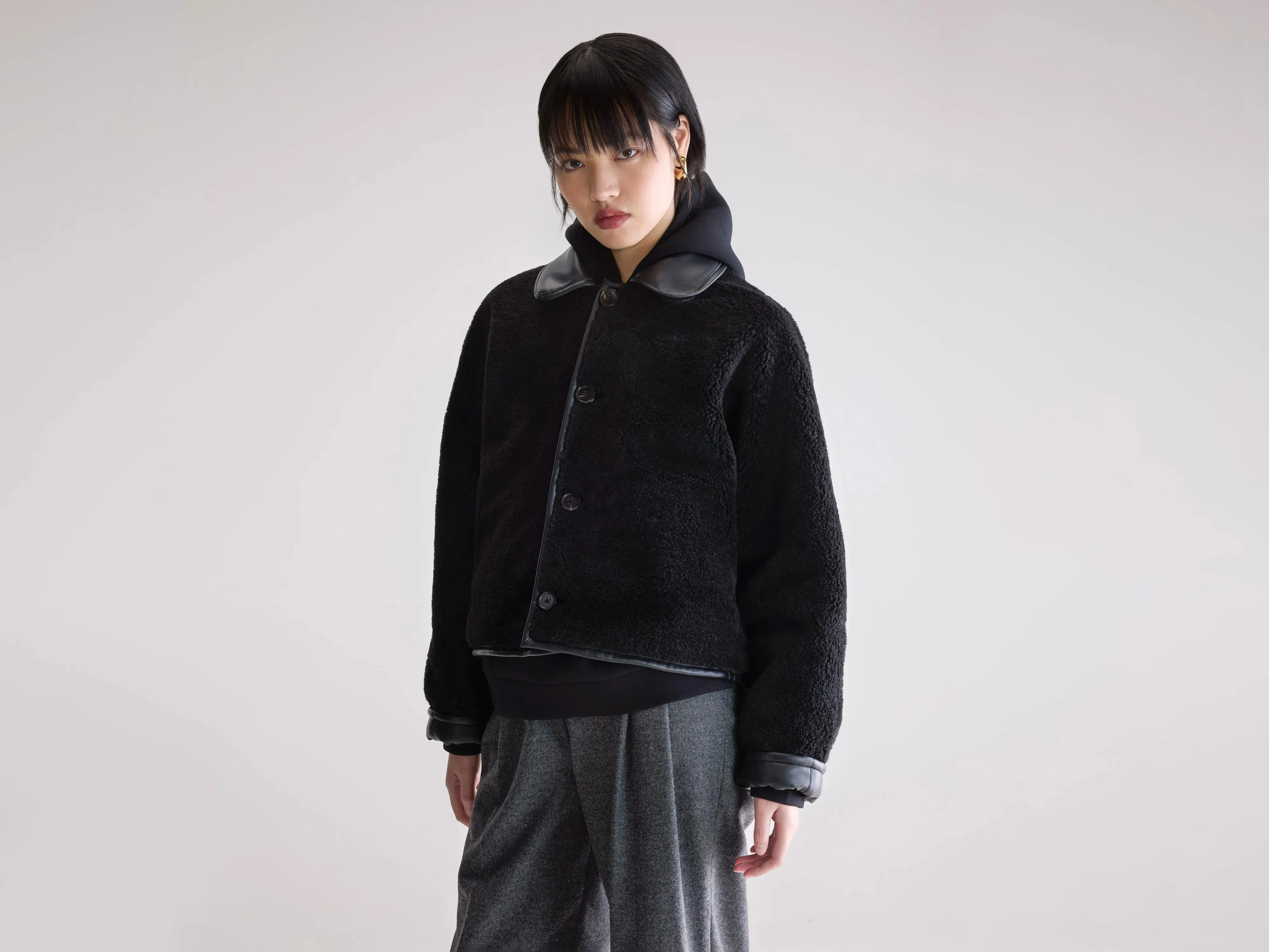 Josh faux leather jacket (252 / W / BLACK) sold by Bellerose