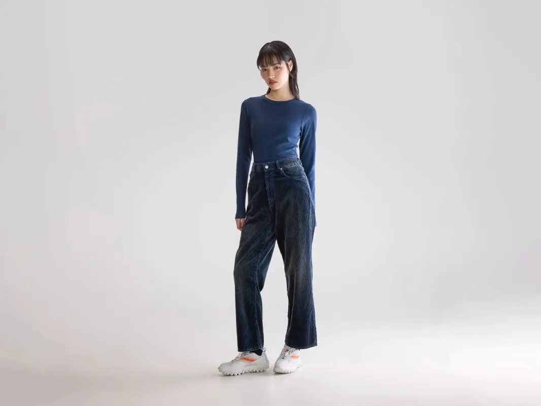 Denim N. 61 wide jeans (252 / W / BLACK BLUE) sold by Bellerose