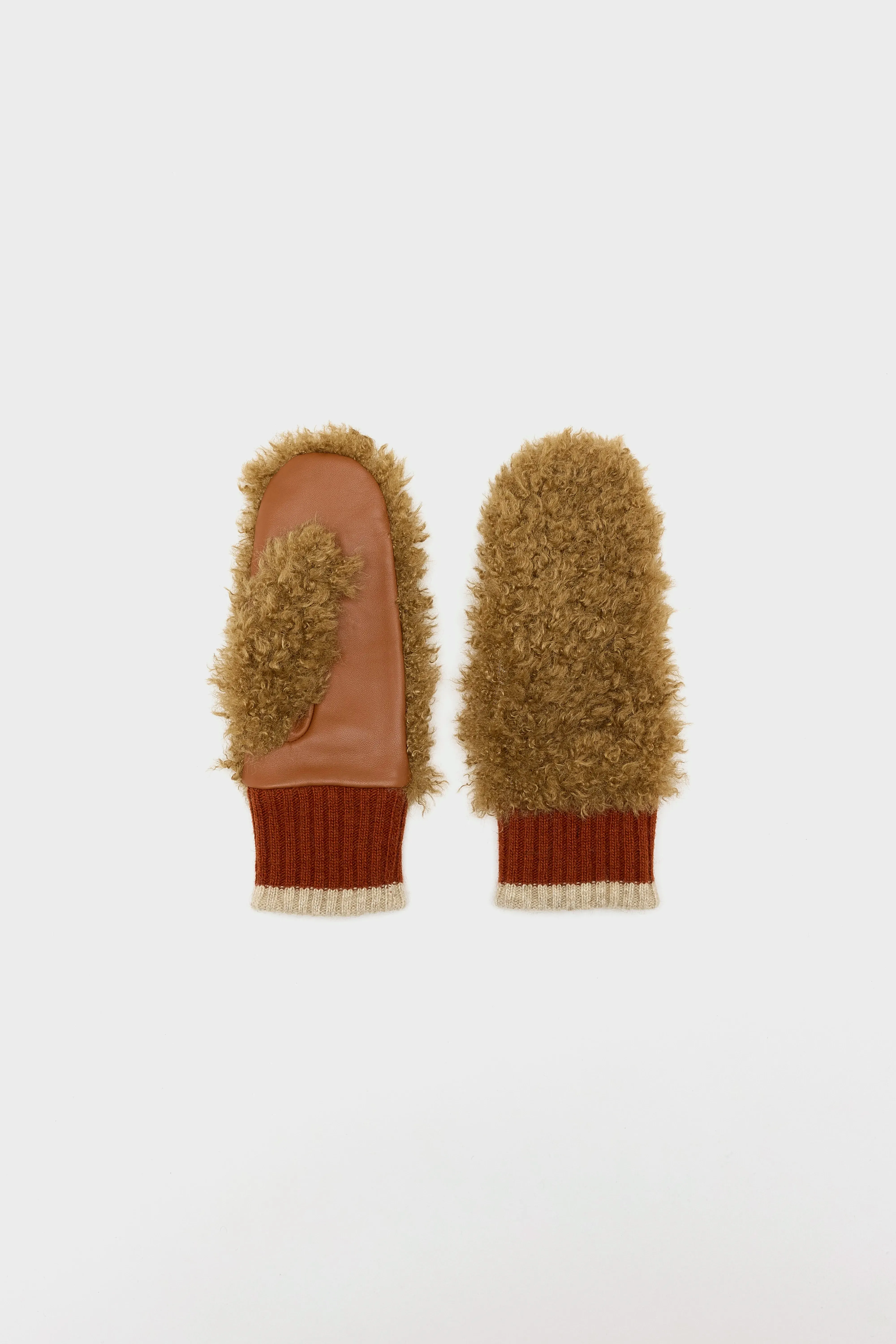 Madina faux shearling mittens (252 / W / TOFFEE) sold by Bellerose product image thumbnail 2