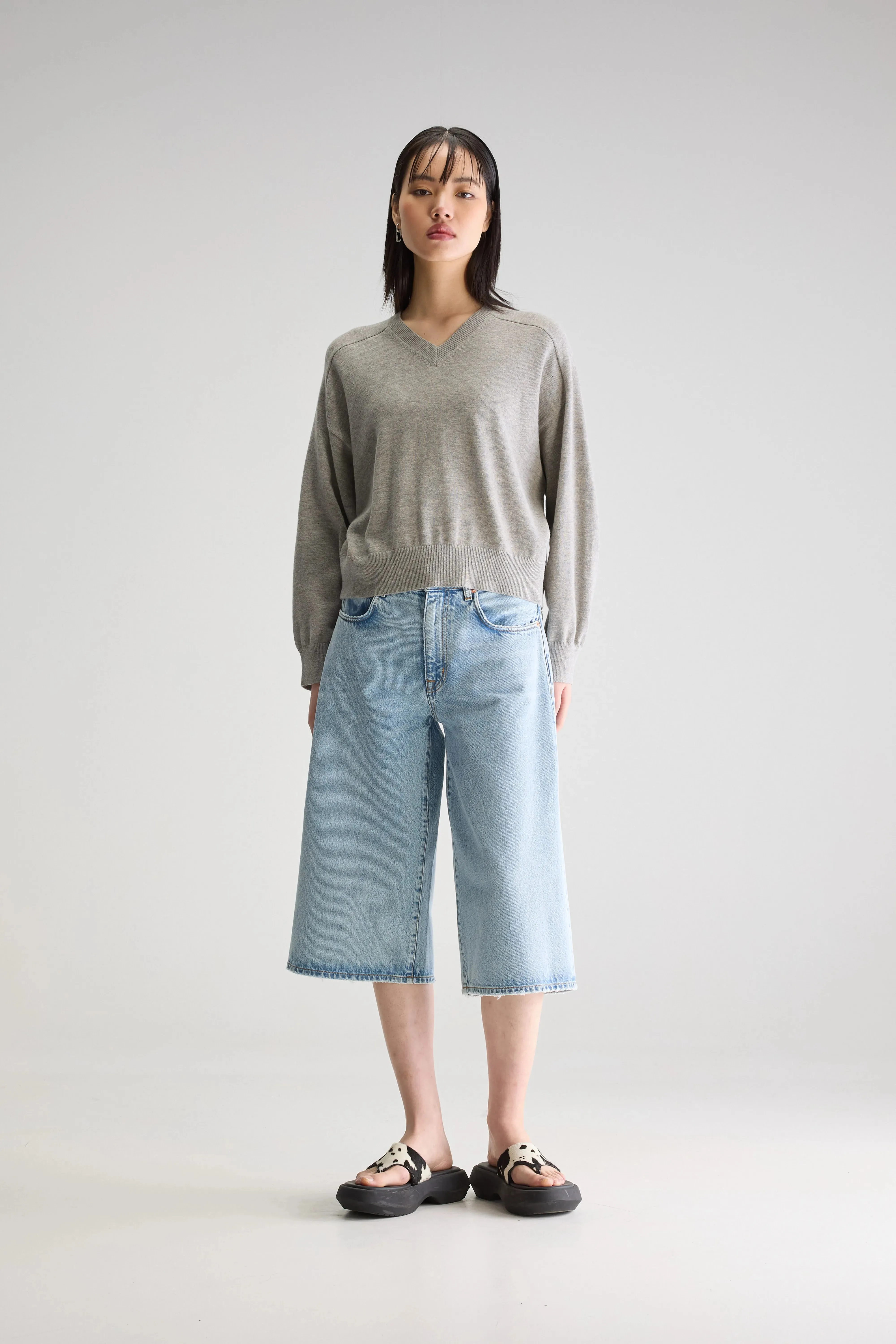 Gakor v-neck sweater (251 / W / H. GREY) sold by Bellerose product image thumbnail 3