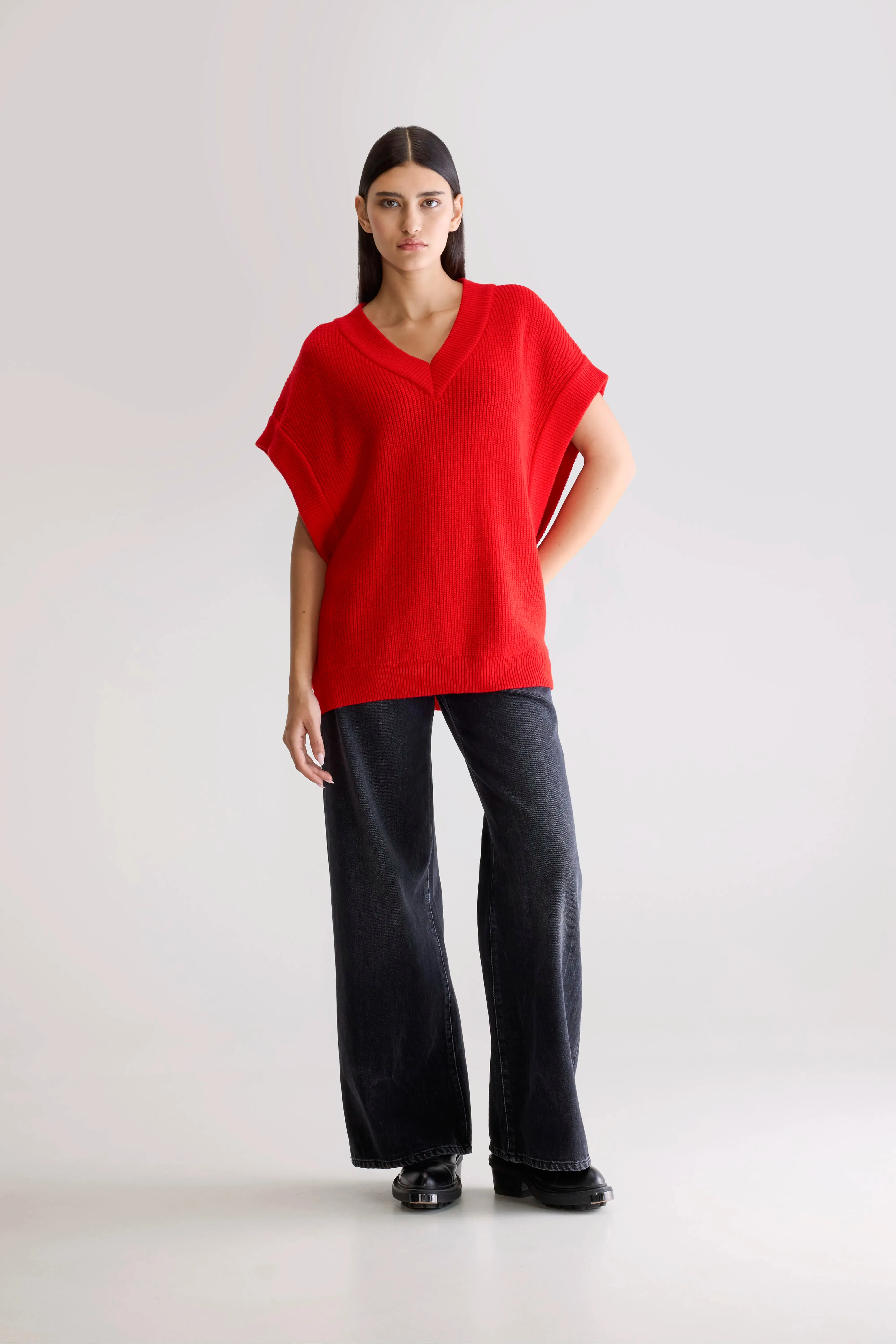 Labi sleeveless sweater (252 / W / SANGUINE) sold by Bellerose product image thumbnail 3