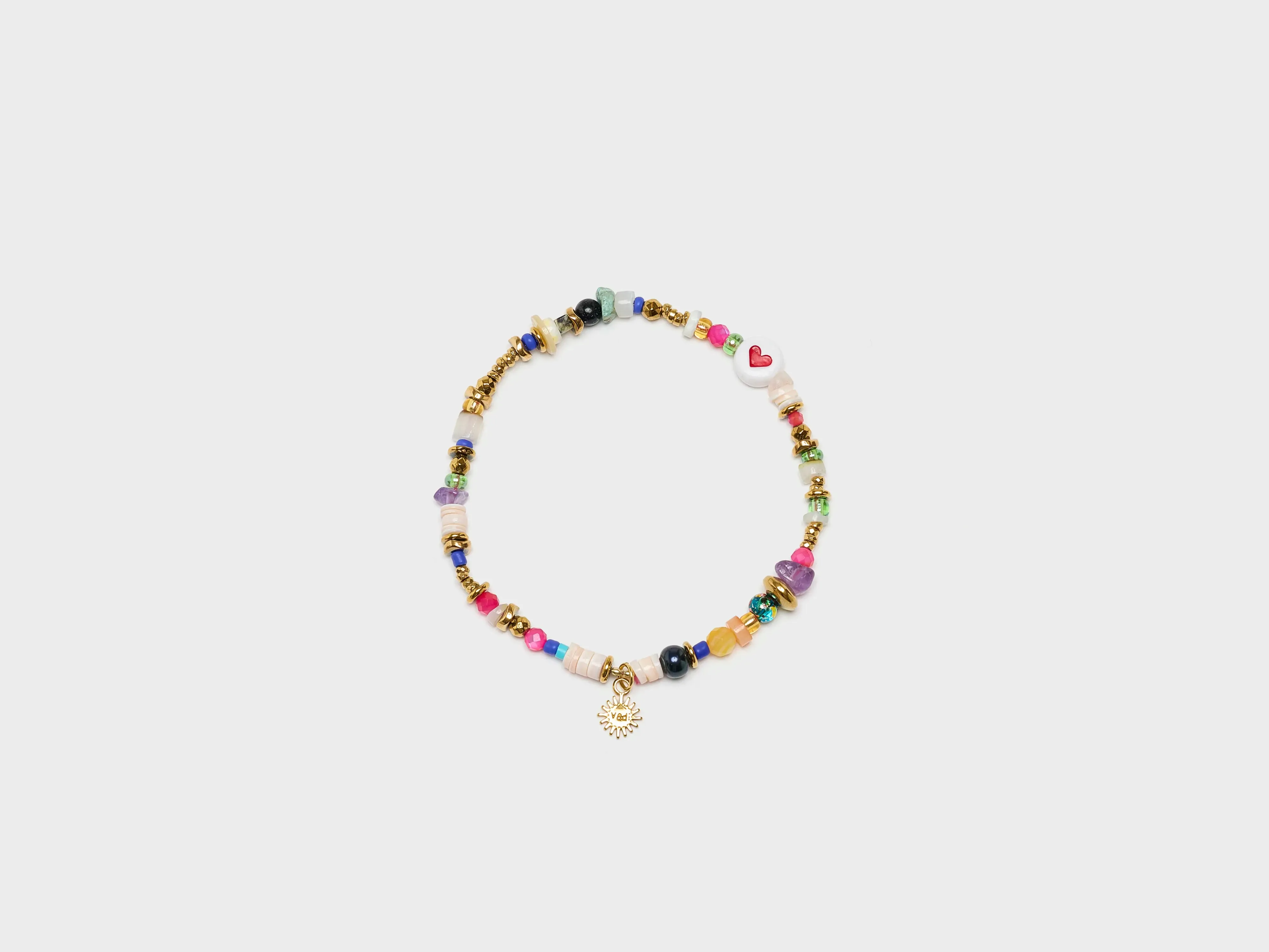 Heart Bracelet (252 / W / MULTICOLOR) sold by Bellerose