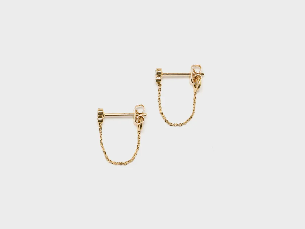 Melia Chain Earrings (252 / W / GOLD) made by Bellerose