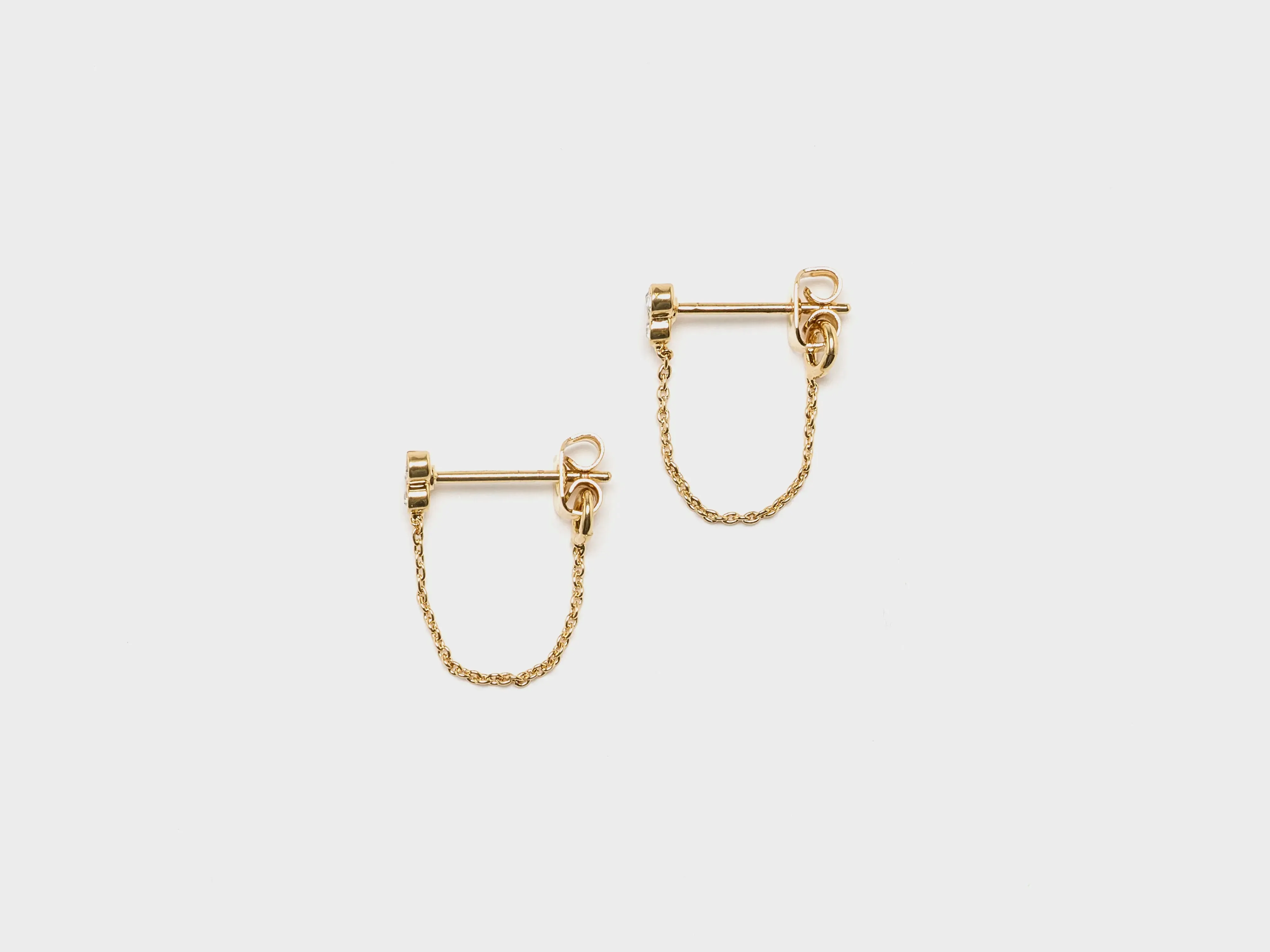 Melia Chain Earrings (252 / W / GOLD) sold by Bellerose