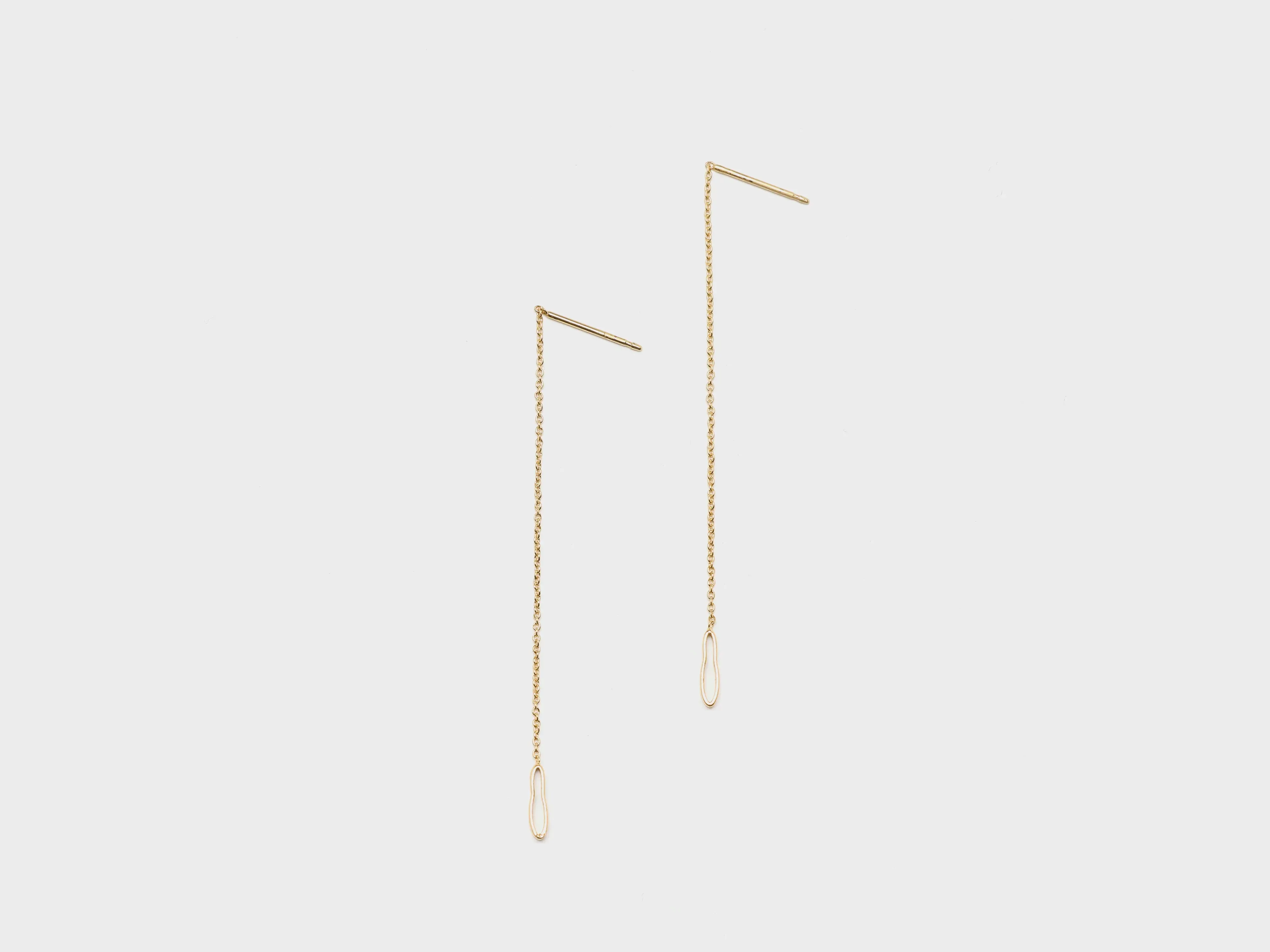 Songe Adjustable Chain Earrings (252 / W / GOLD) sold by Bellerose