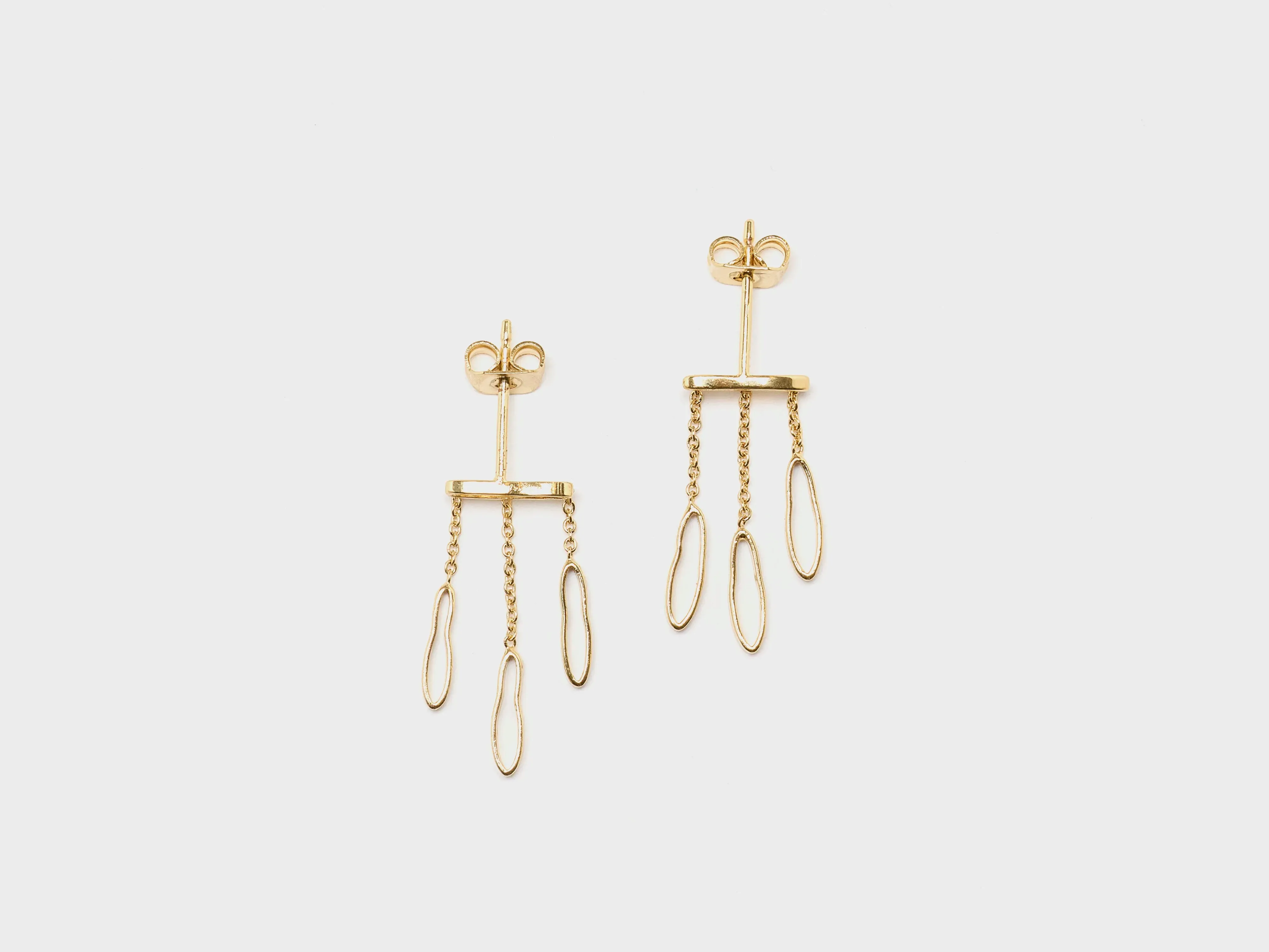 Songe Large Earrings (252 / W / GOLD) sold by Bellerose