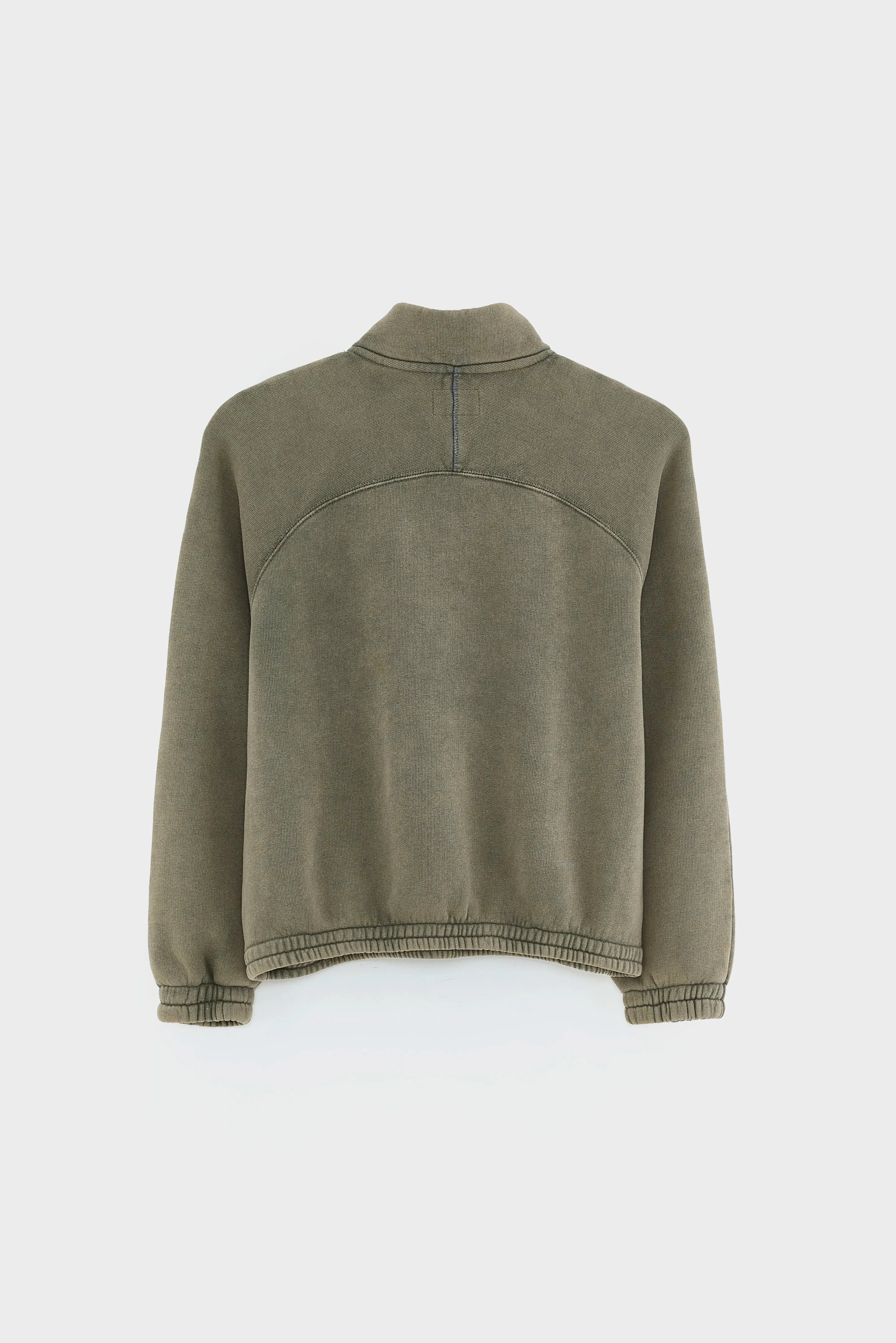 Fabril half-zipped sweatshirt (252 / B / MOSS) sold by Bellerose product image thumbnail 4