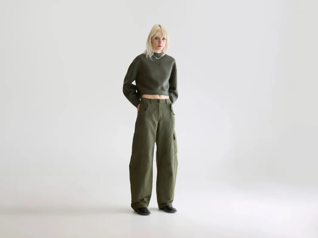 Piazza relaxed trousers (252 / W / OLIVE) sold by Bellerose