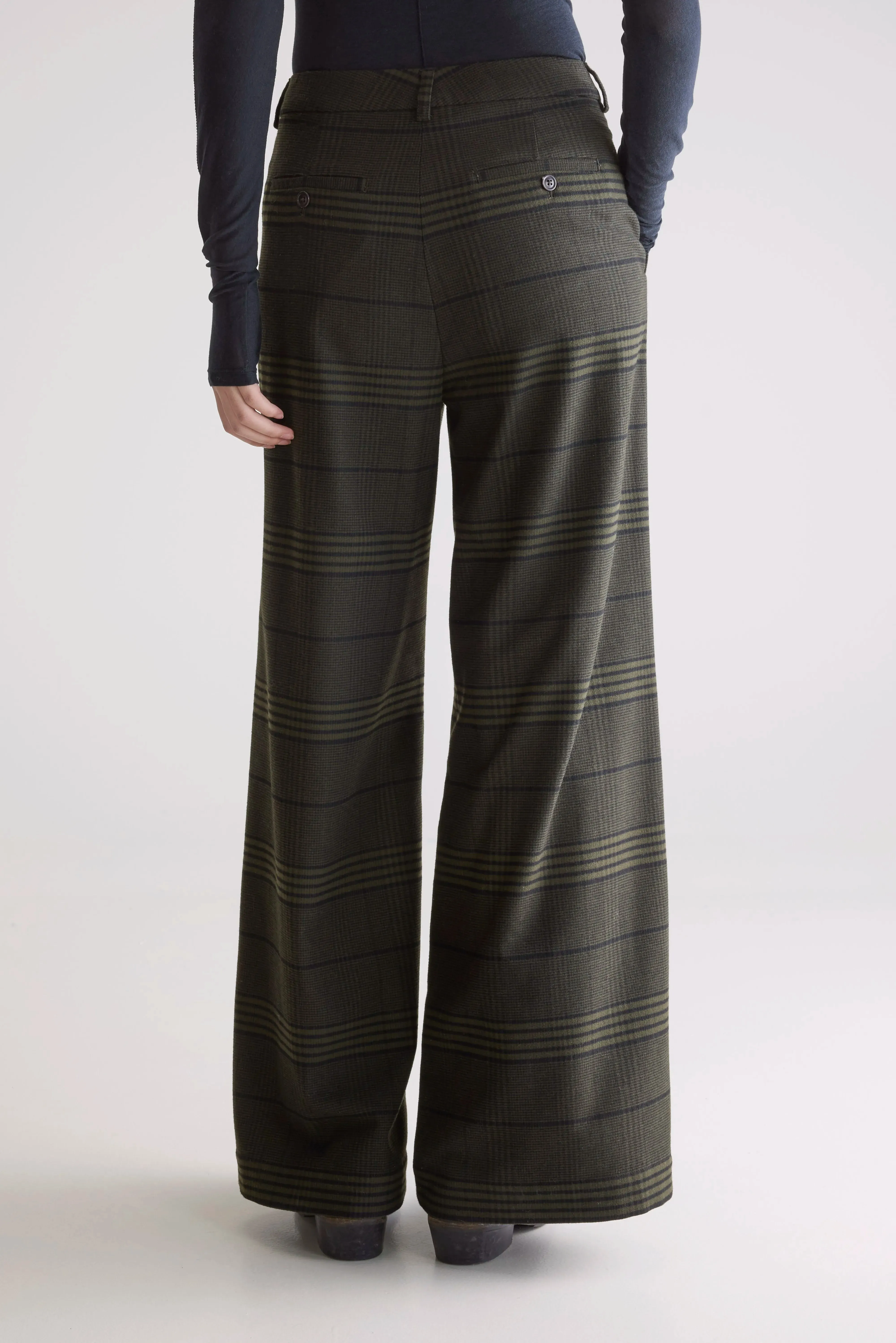 Volkert wide tailored trousers (252 / W / CHECK A) sold by Bellerose product image thumbnail 4
