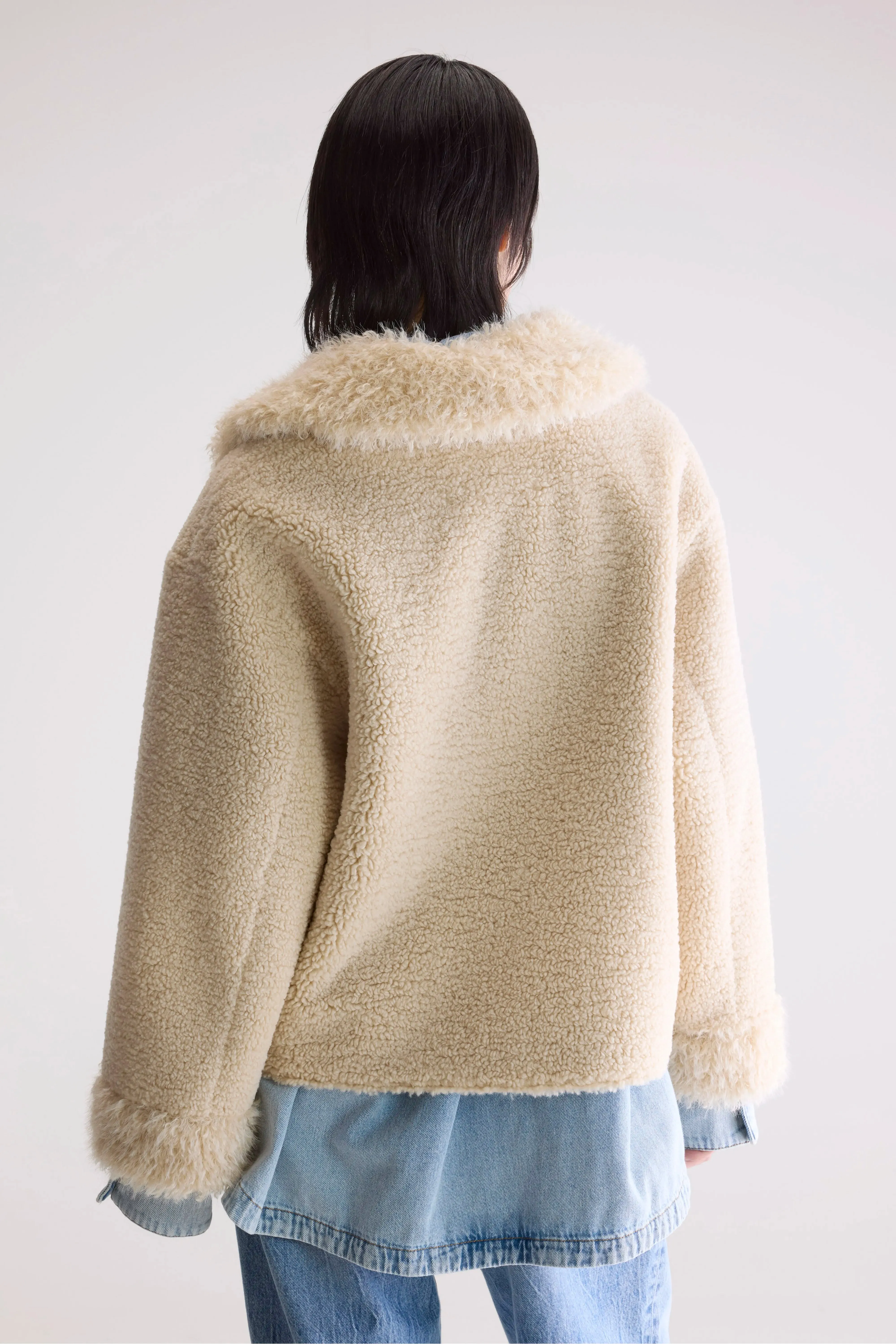 Jakarta faux fur and shearling jacket (252 / W / MINERAL) sold by Bellerose product image thumbnail 4