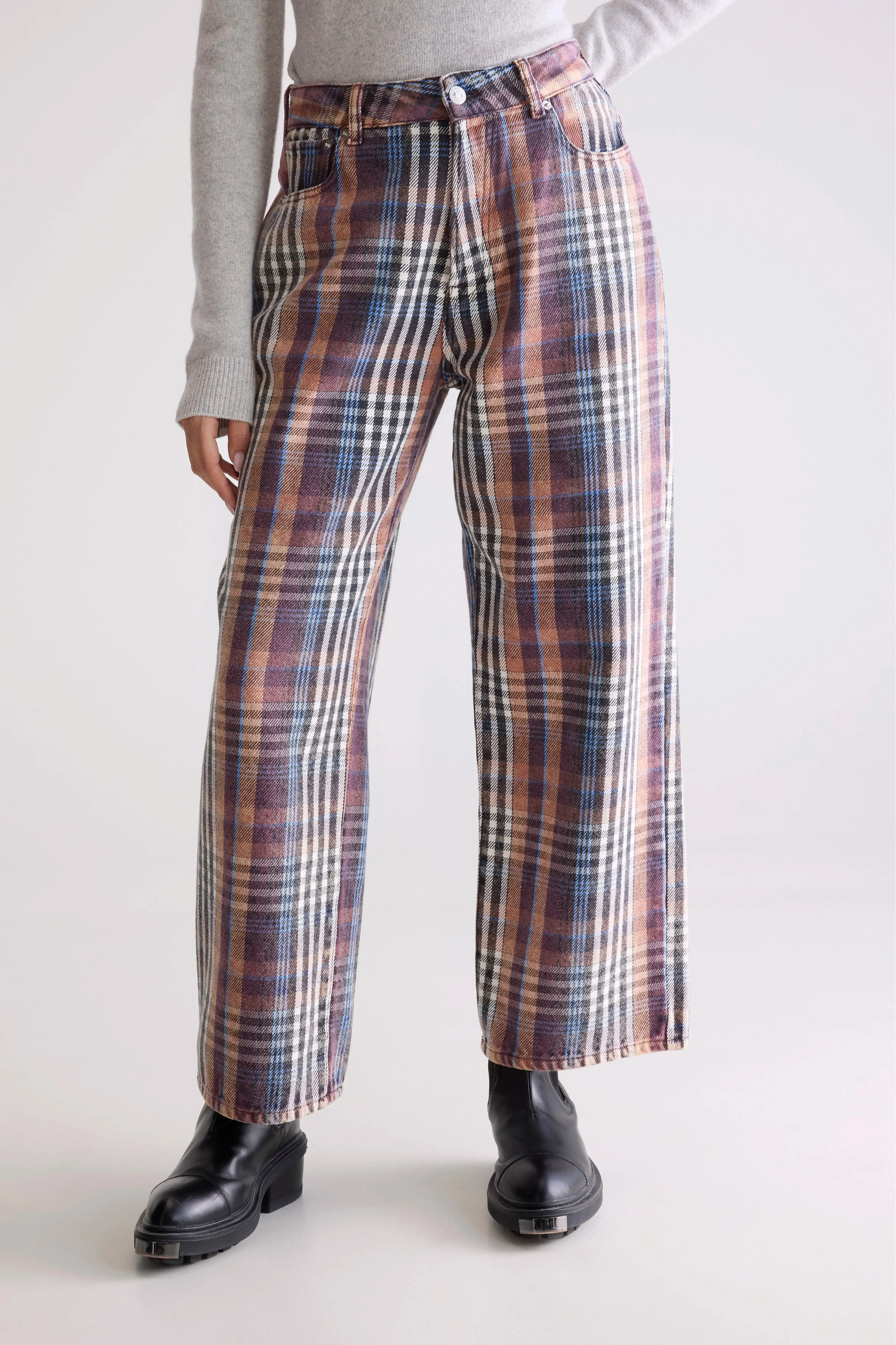 Denim N. 66 wide jeans (252 / W / CHECK A) sold by Bellerose product image thumbnail 3