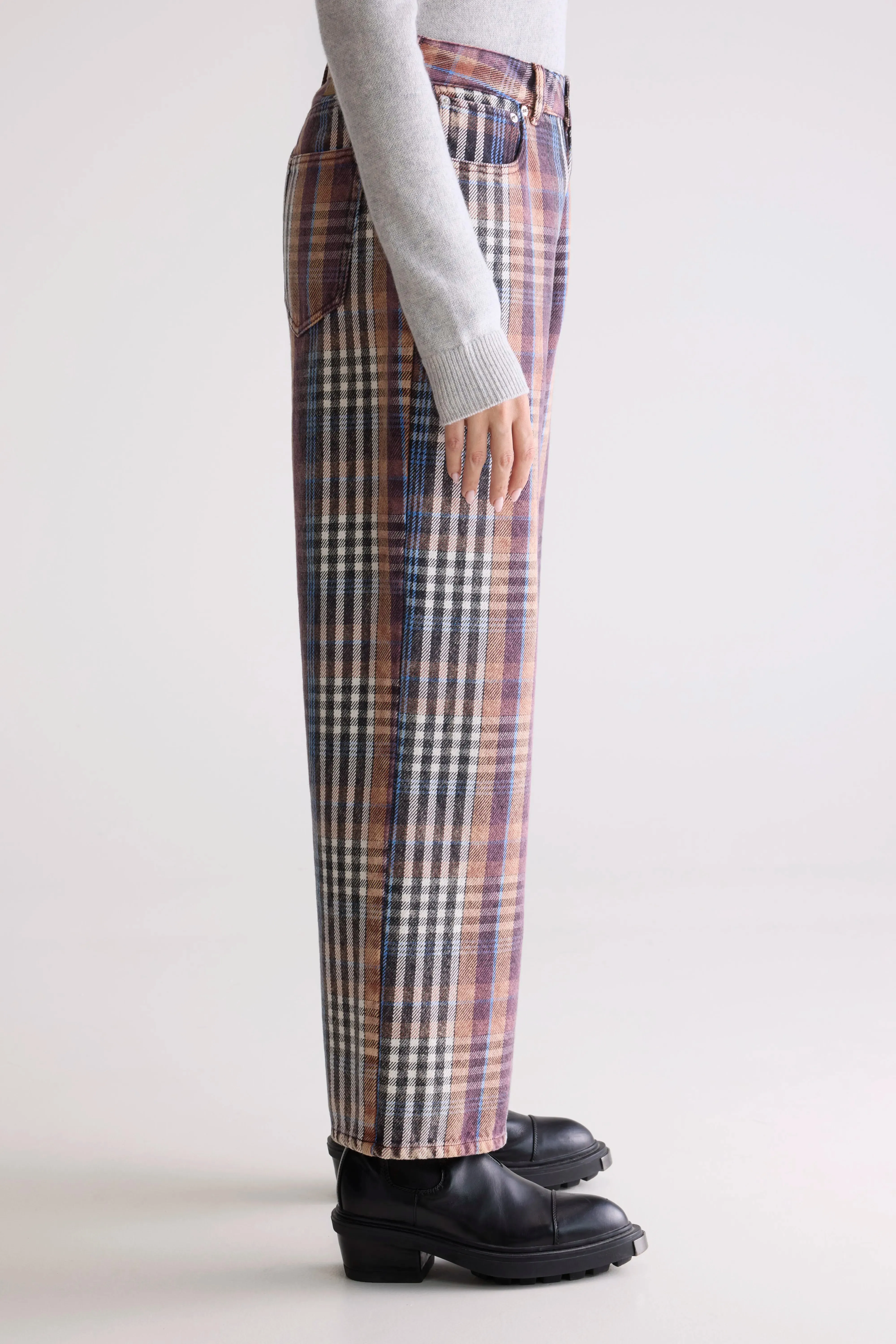 Denim N. 66 wide jeans (252 / W / CHECK A) sold by Bellerose product image thumbnail 5