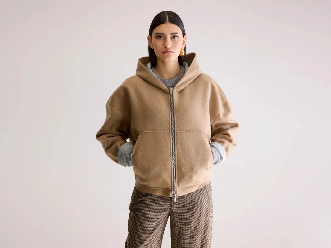 Fannel hooded sweatshirt (252 / W / SOIL) sold by Bellerose