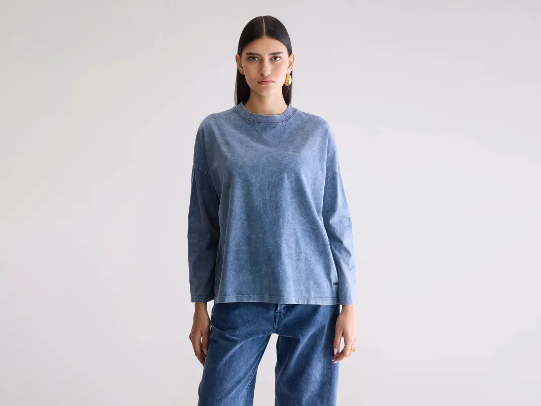 Filio long sleeve t-shirt (252 / W / BLUE JEANS) sold by Bellerose