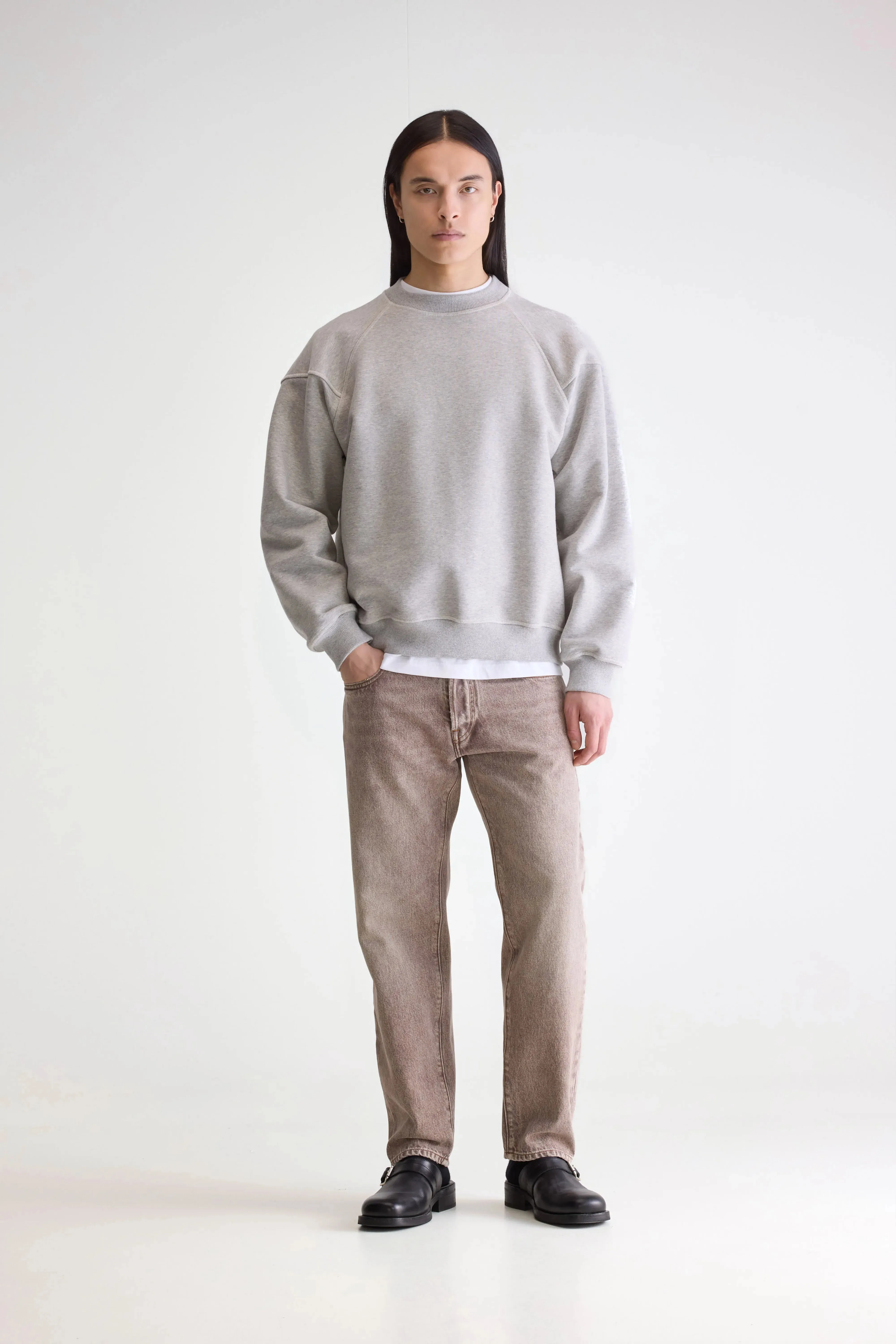 Font crewneck sweatshirt (252 / M / H. GREY) sold by Bellerose product image thumbnail 3