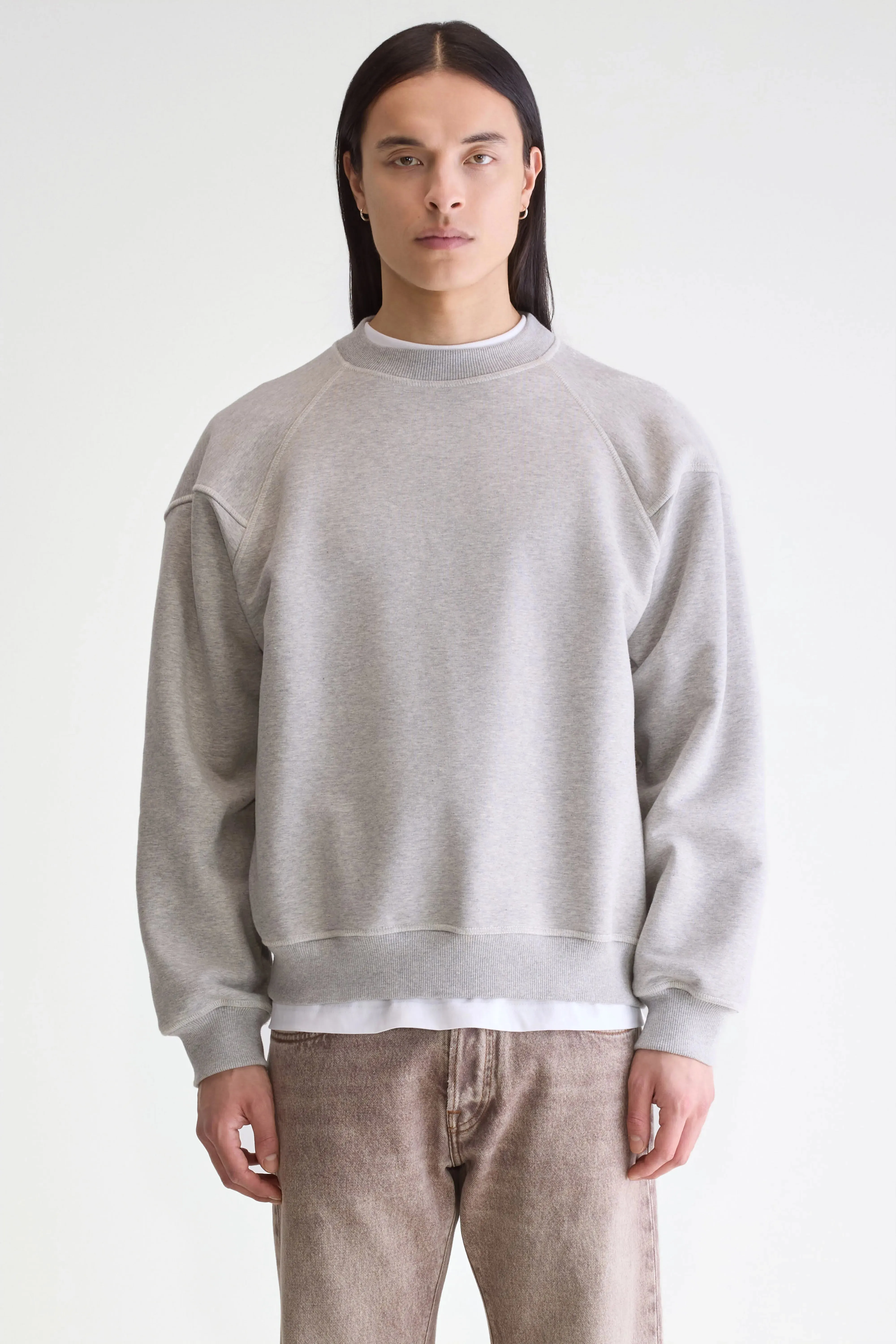 Font crewneck sweatshirt (252 / M / H. GREY) sold by Bellerose product image thumbnail 2