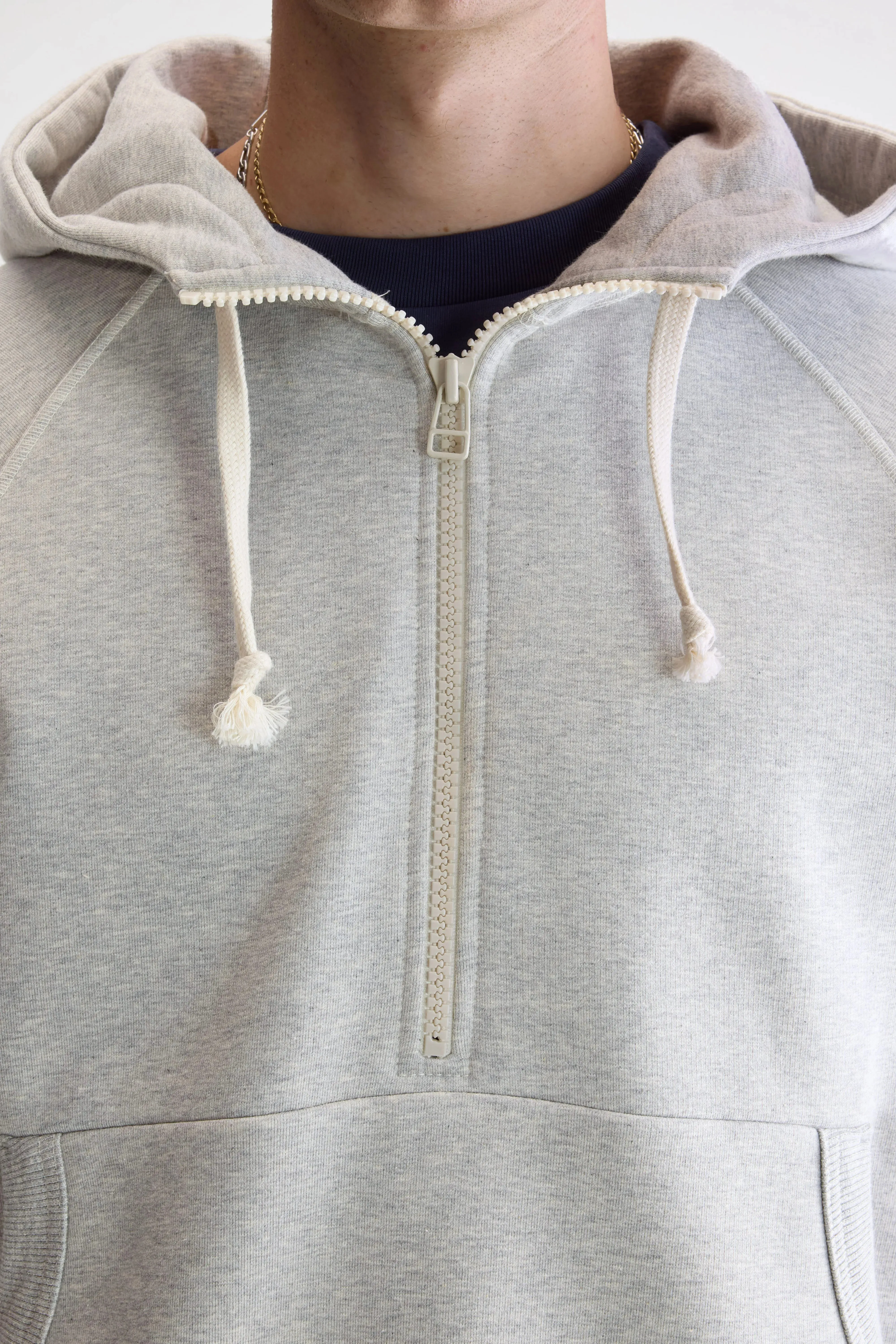 Find zipped-collar hoodie (252 / M / H. GREY) sold by Bellerose product image thumbnail 5