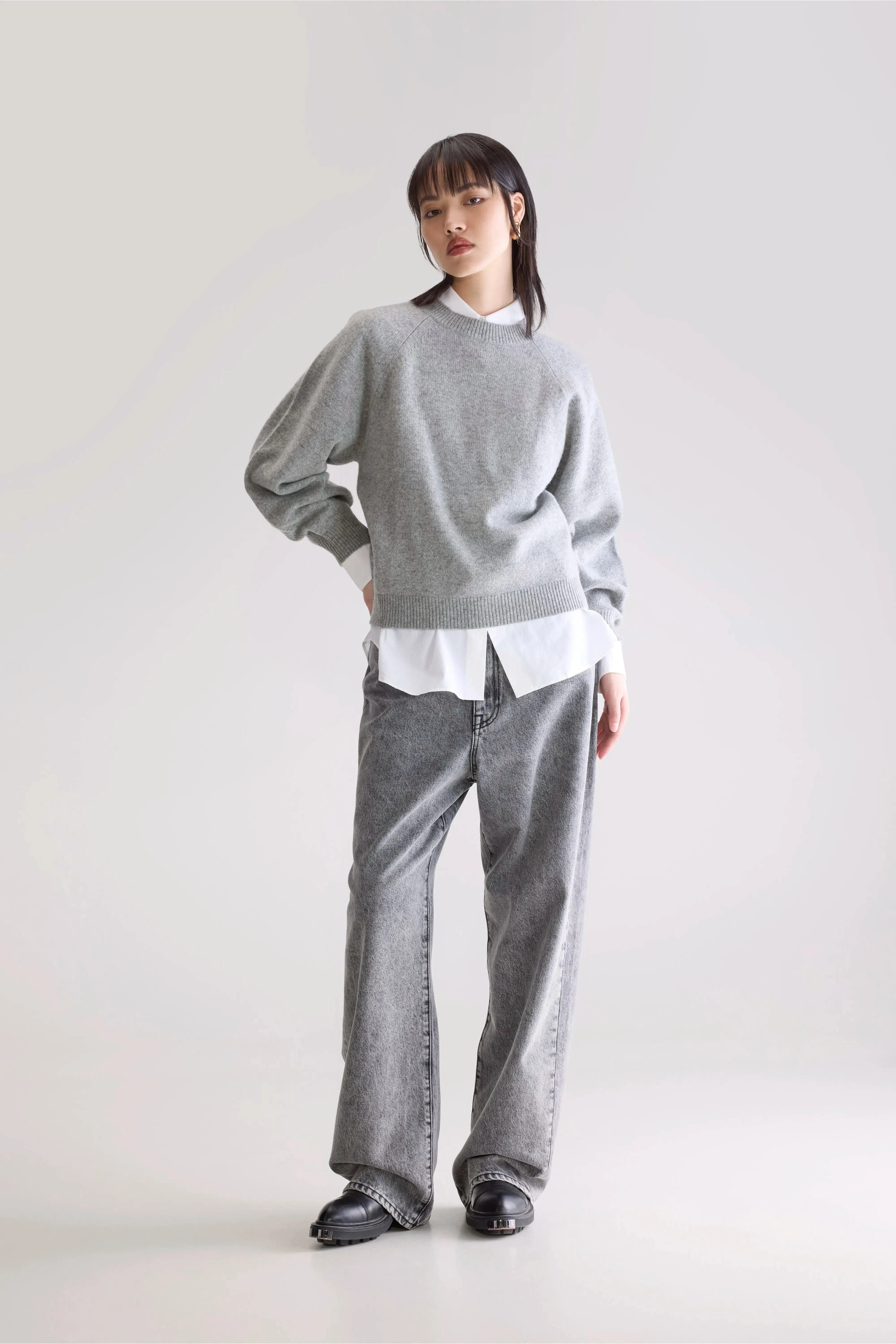 Ameka Crewneck Sweater (252 / W / H. GREY) sold by Bellerose product image thumbnail 3