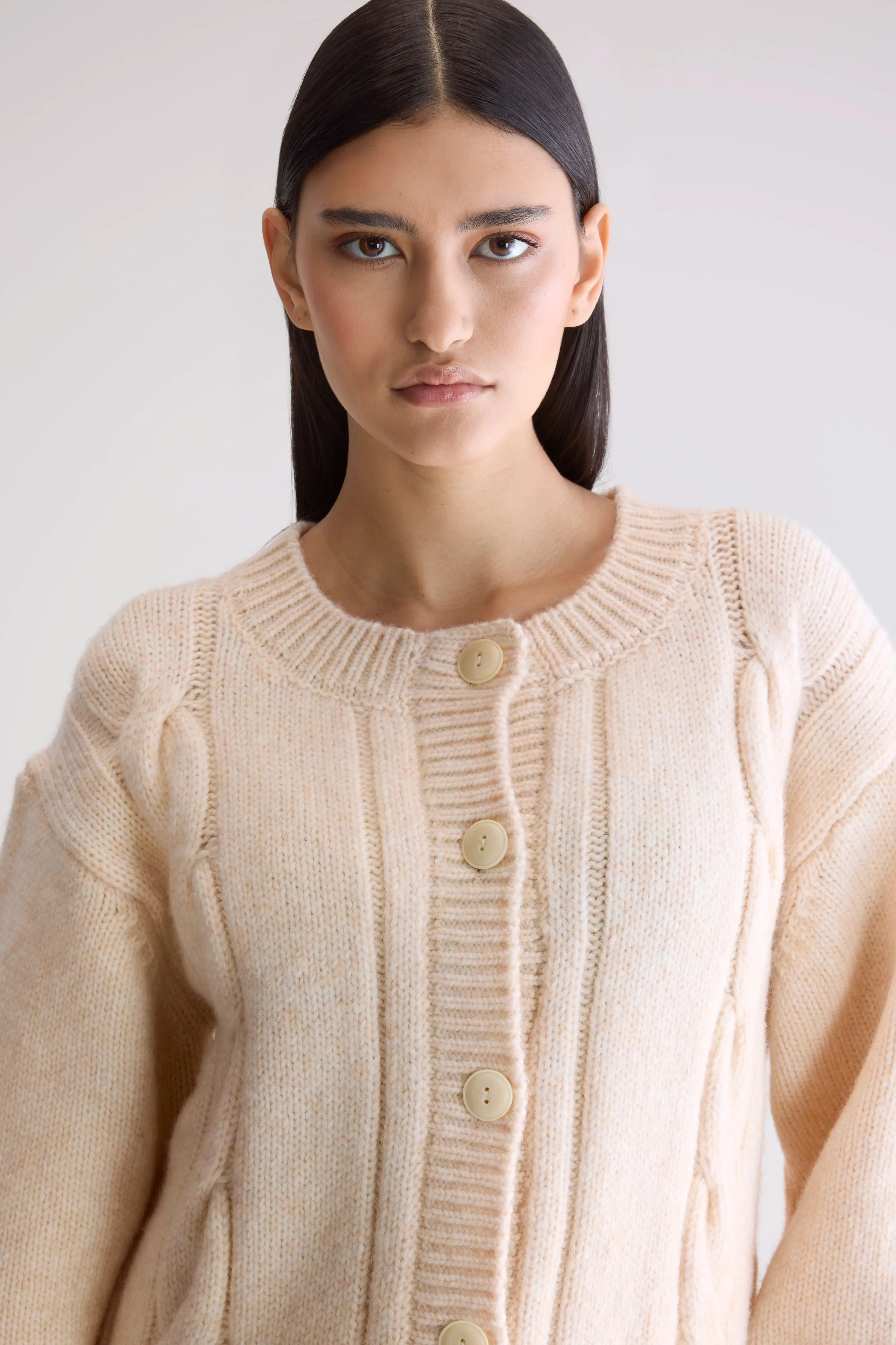 Dico chunky cardigan (252 / W / IVORY) sold by Bellerose product image thumbnail 5