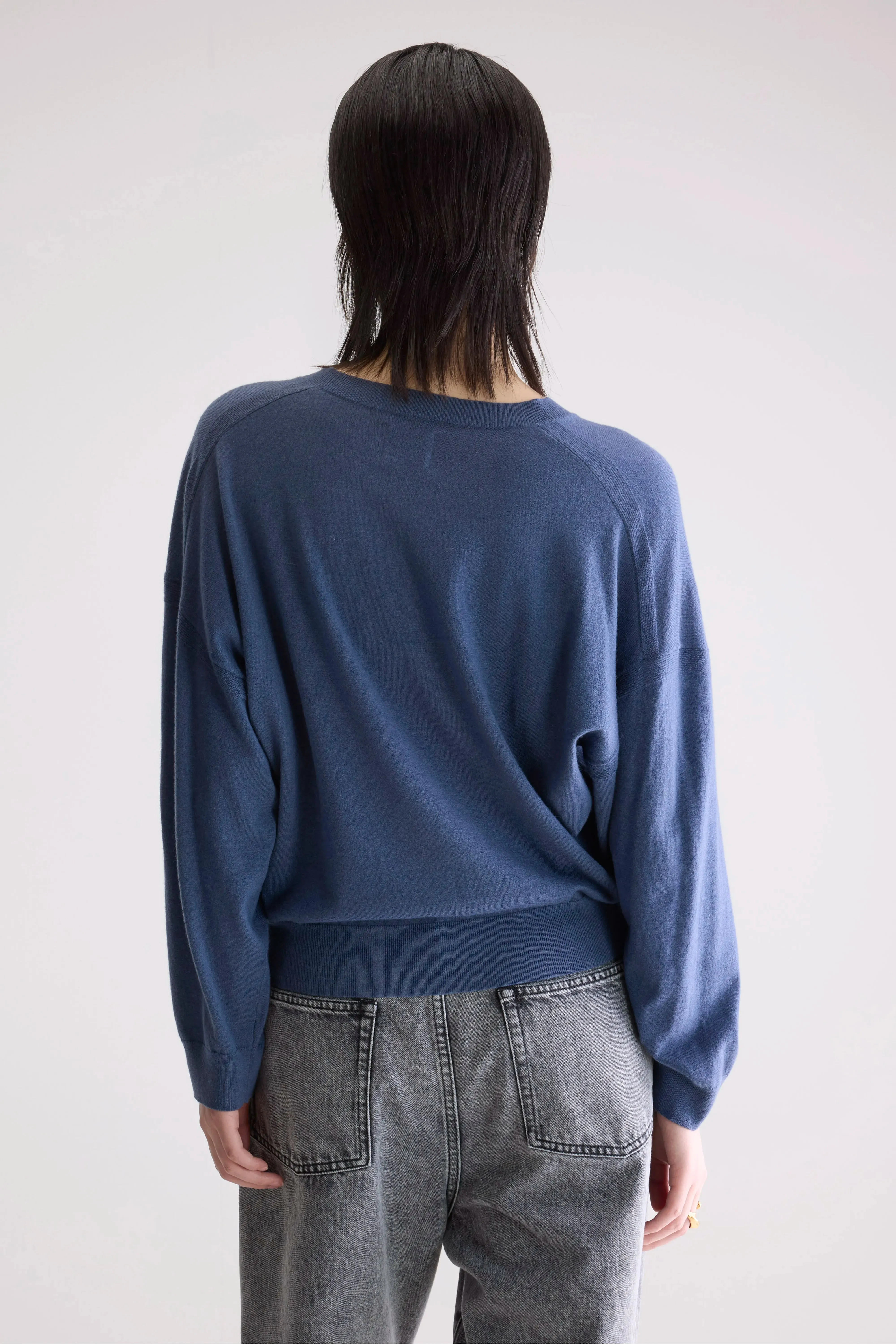 Arybev V-Neck Sweater (252 / W / BLUES) sold by Bellerose product image thumbnail 4