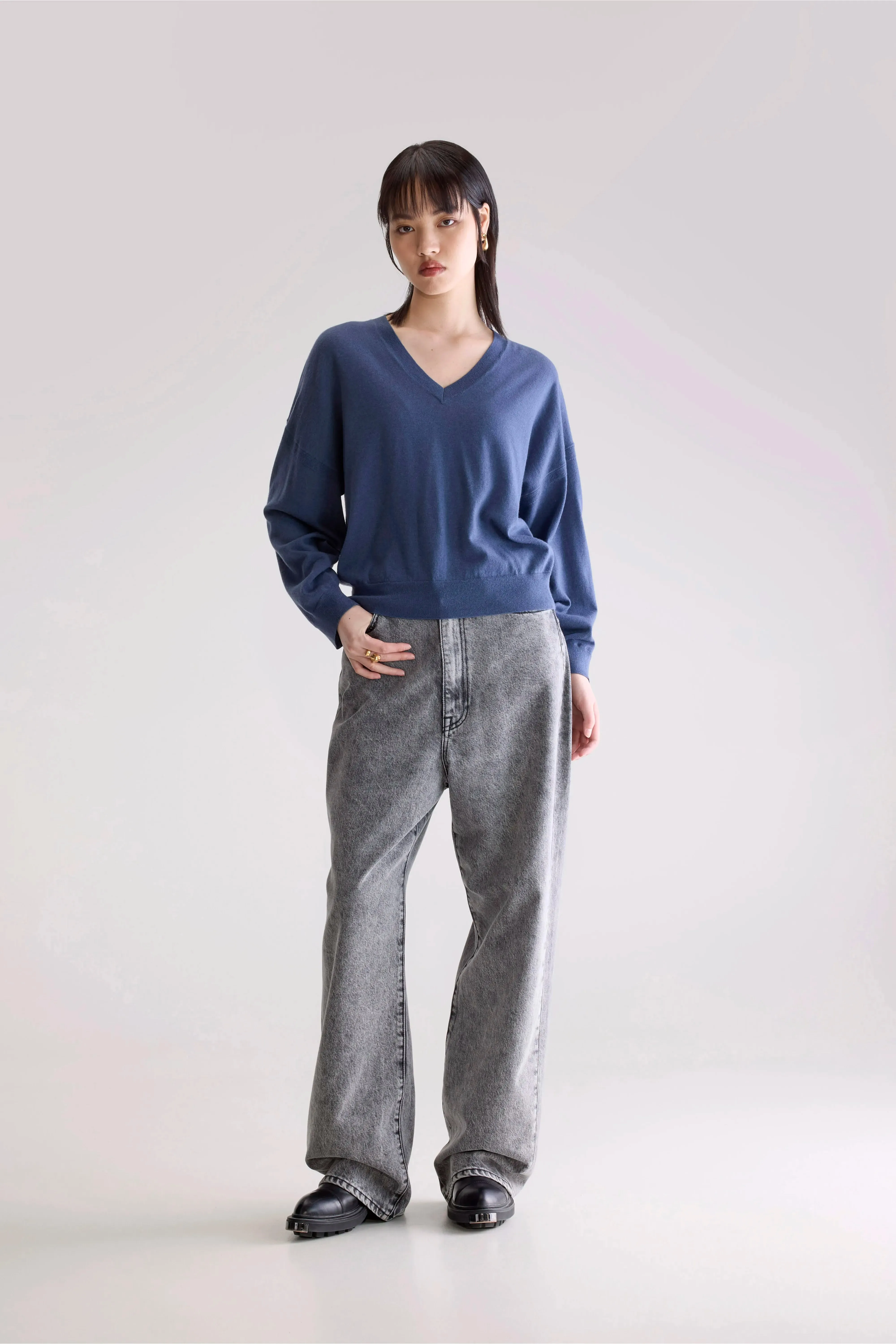 Arybev V-Neck Sweater (252 / W / BLUES) sold by Bellerose product image thumbnail 3