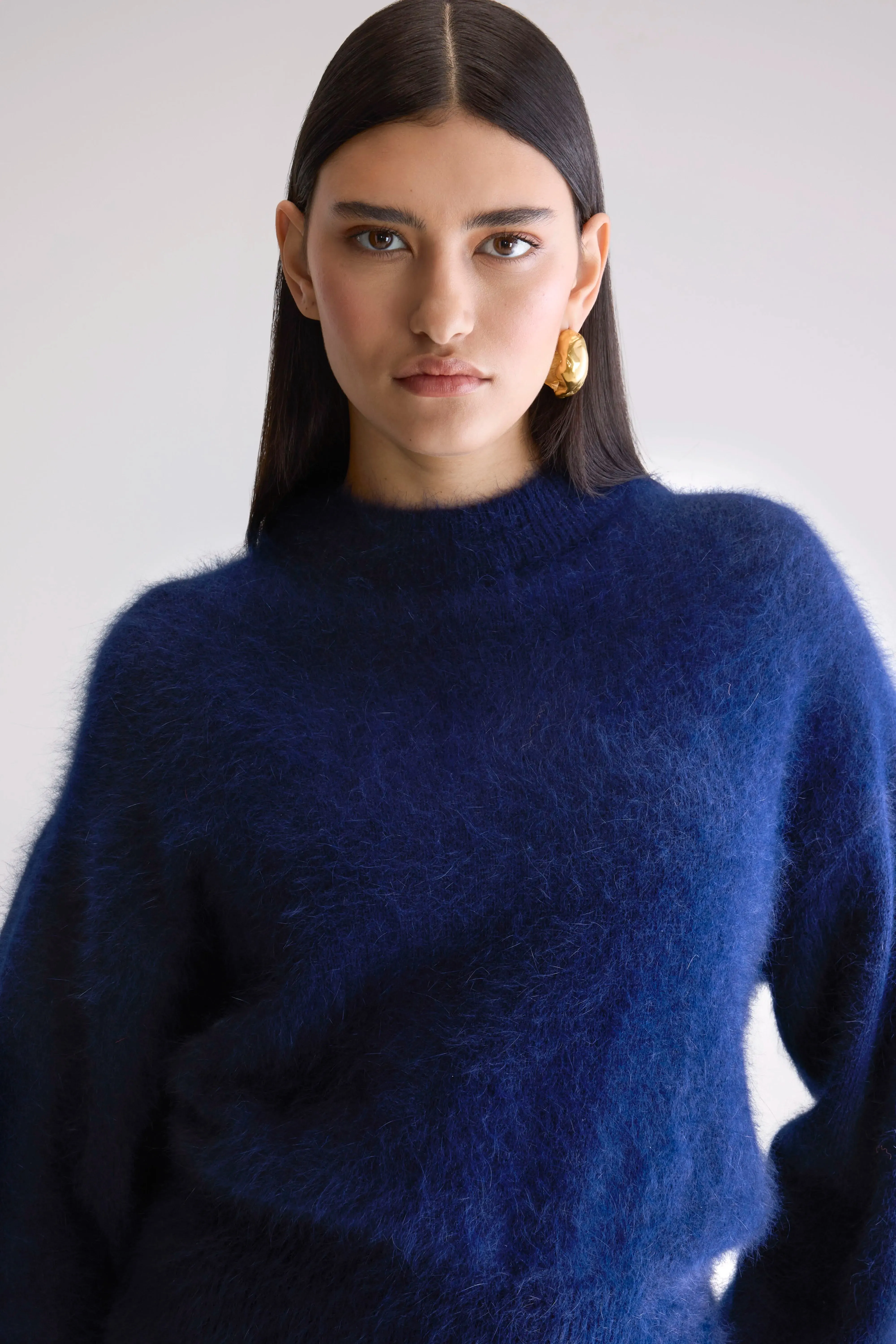 Dateka Fluffy Sweater (252 / W / NAVY) sold by Bellerose product image thumbnail 5