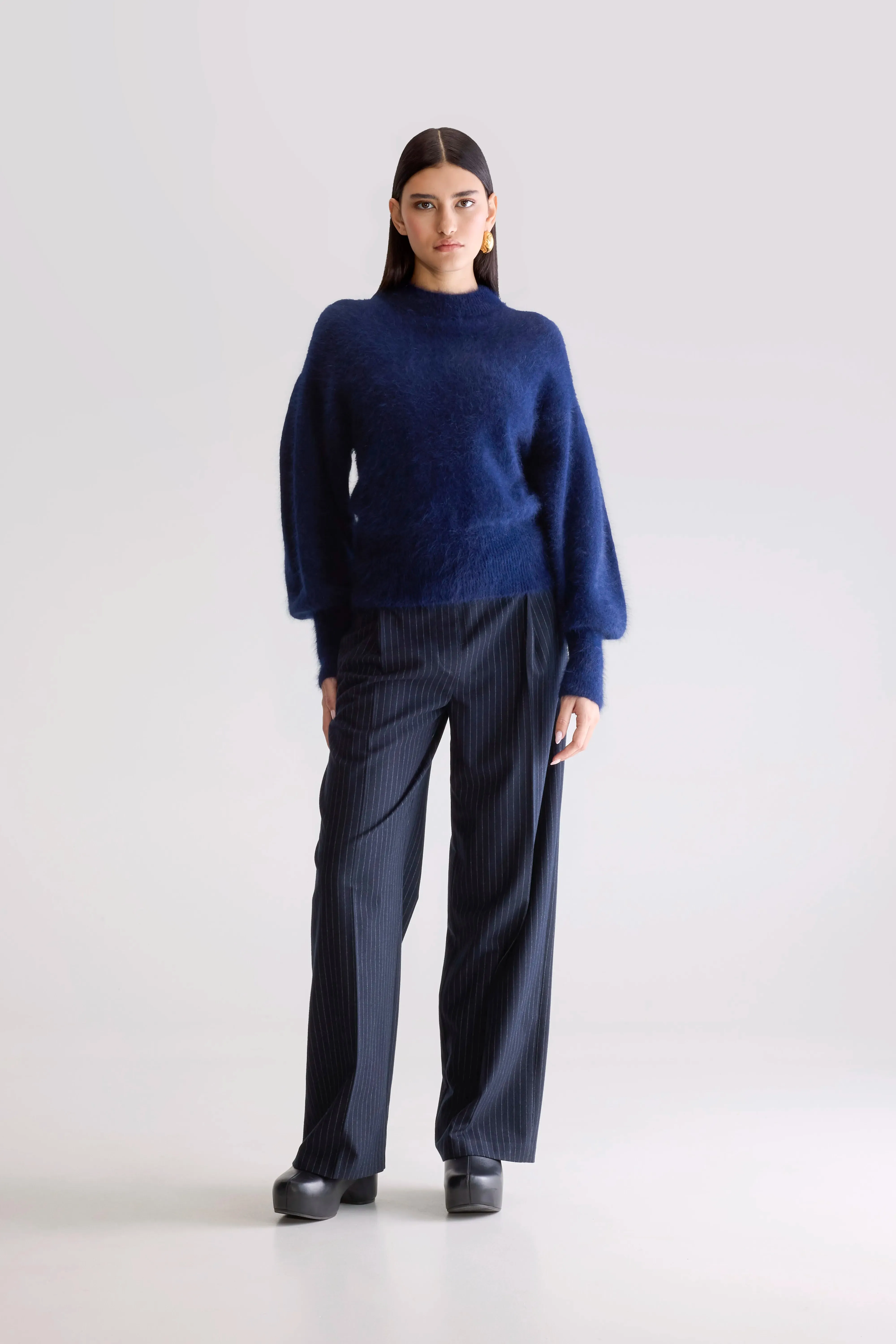 Dateka Fluffy Sweater (252 / W / NAVY) sold by Bellerose product image thumbnail 3