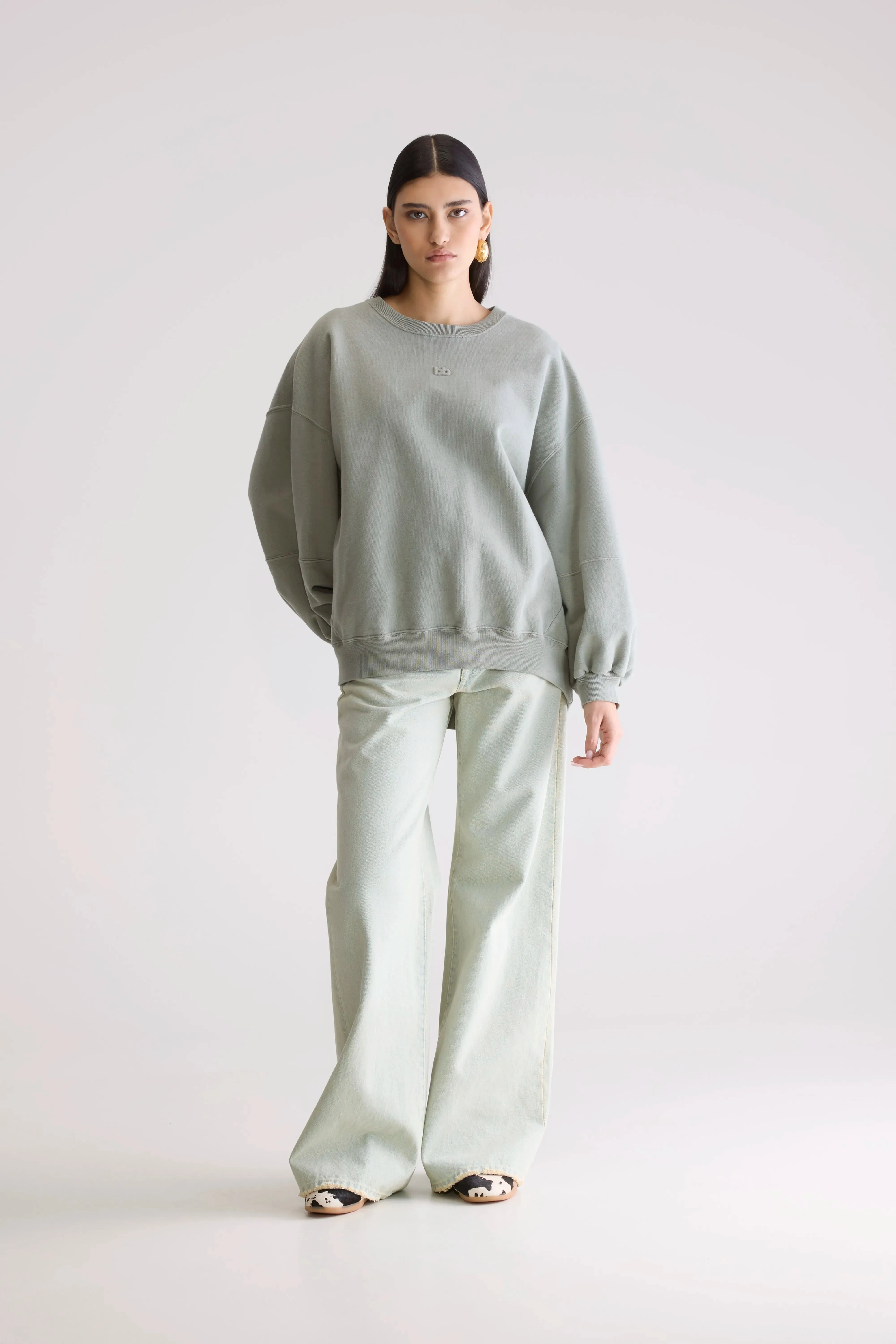 Trig crewneck sweatshirt (252 / W / MERCURY) sold by Bellerose product image thumbnail 3