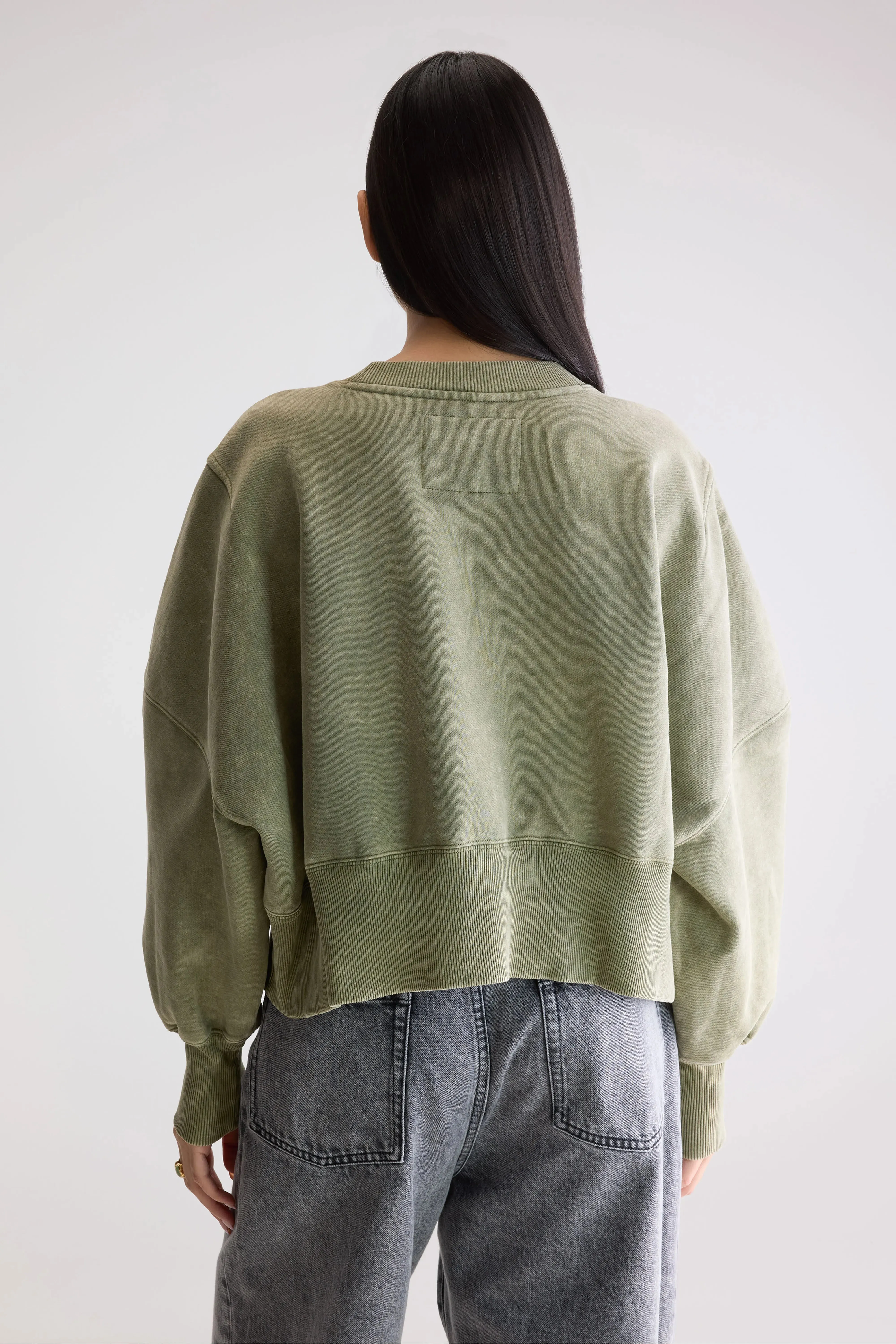 Salva cropped sweatshirt (252 / W / ARMY) sold by Bellerose product image thumbnail 5