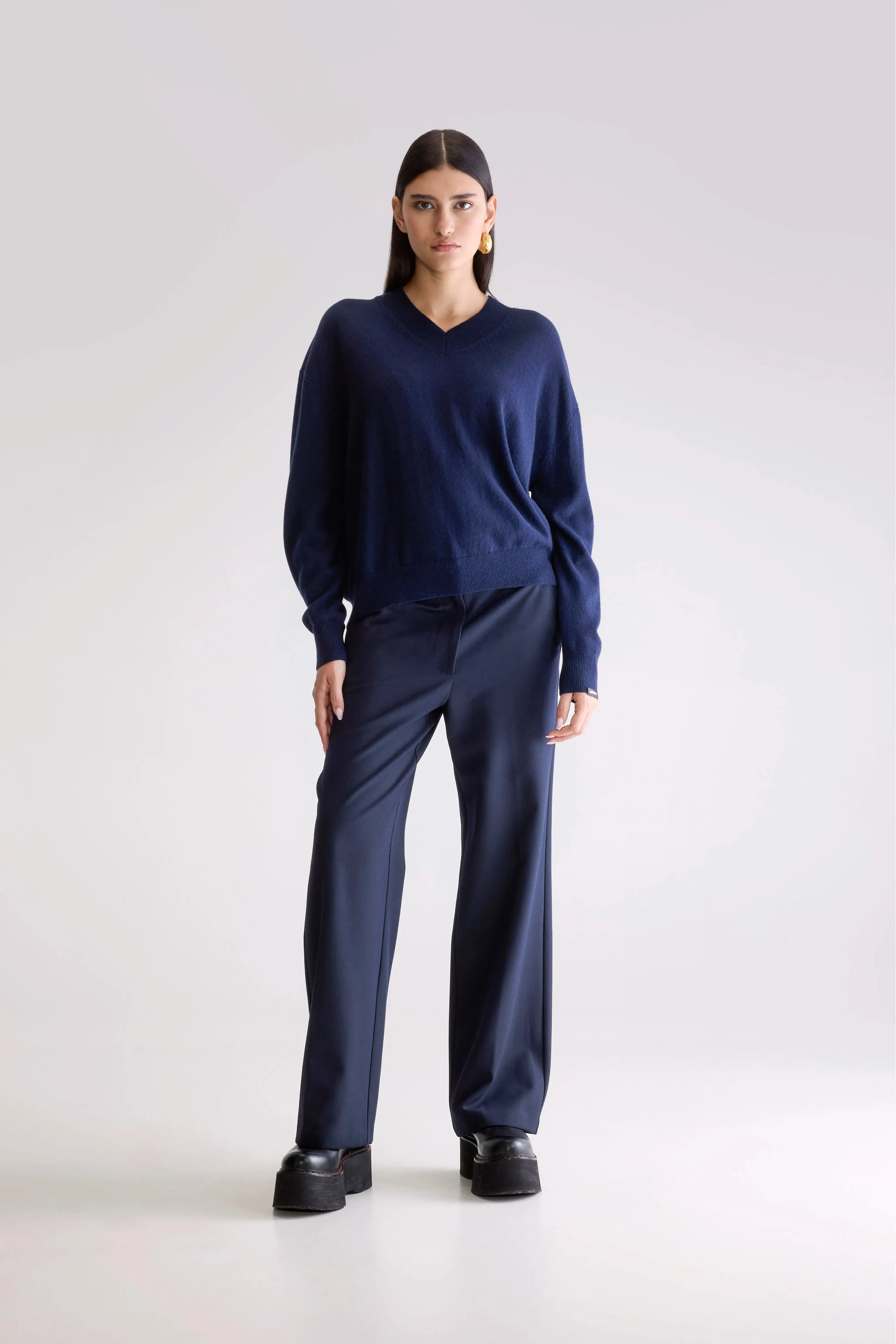 Slax cashmere sweater (252 / W / NAVY) sold by Bellerose product image thumbnail 3
