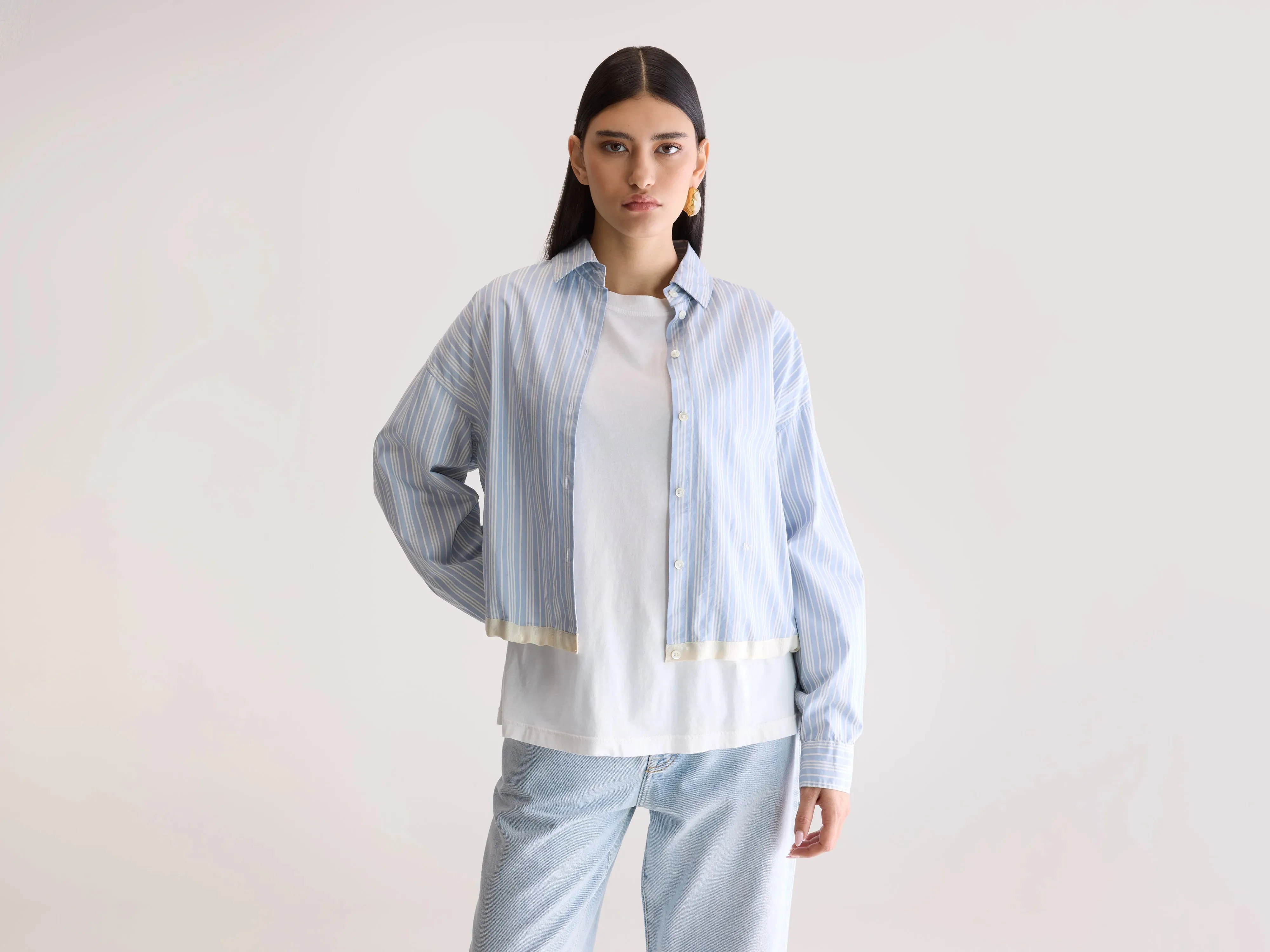 Glow adjustable shirt (252 / W / STRIPE A) sold by Bellerose